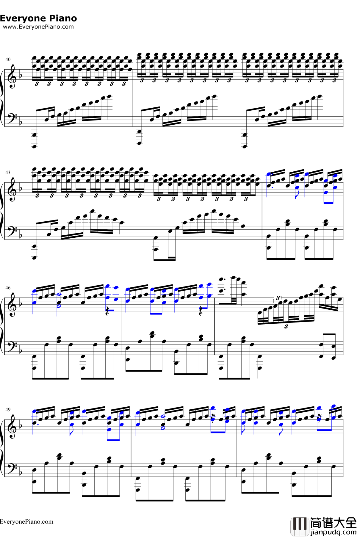 嫦娥钢琴谱__李玉刚