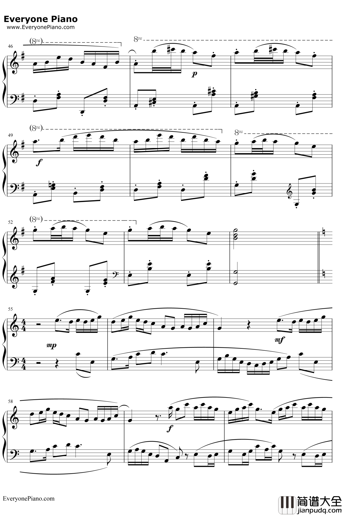 牧童短笛钢琴谱_贺绿汀_牧童之笛