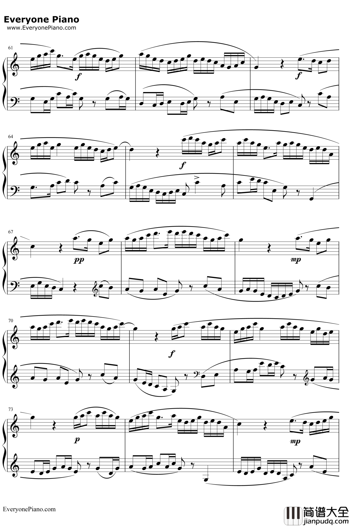 牧童短笛钢琴谱_贺绿汀_牧童之笛