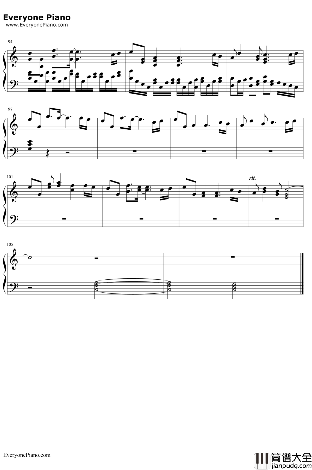 相信钢琴谱__苏打绿