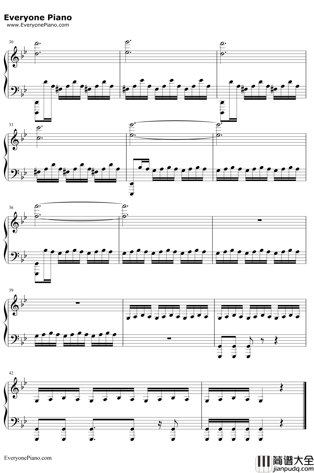 The_Defenders_Main_Title钢琴谱_JohnPaesano_捍卫者联盟OST