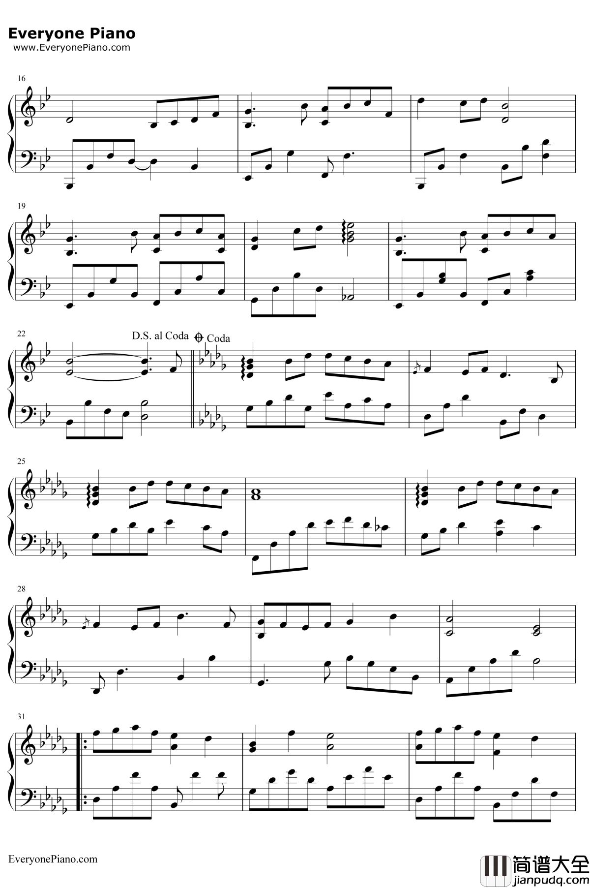 雪之梦钢琴谱__班得瑞