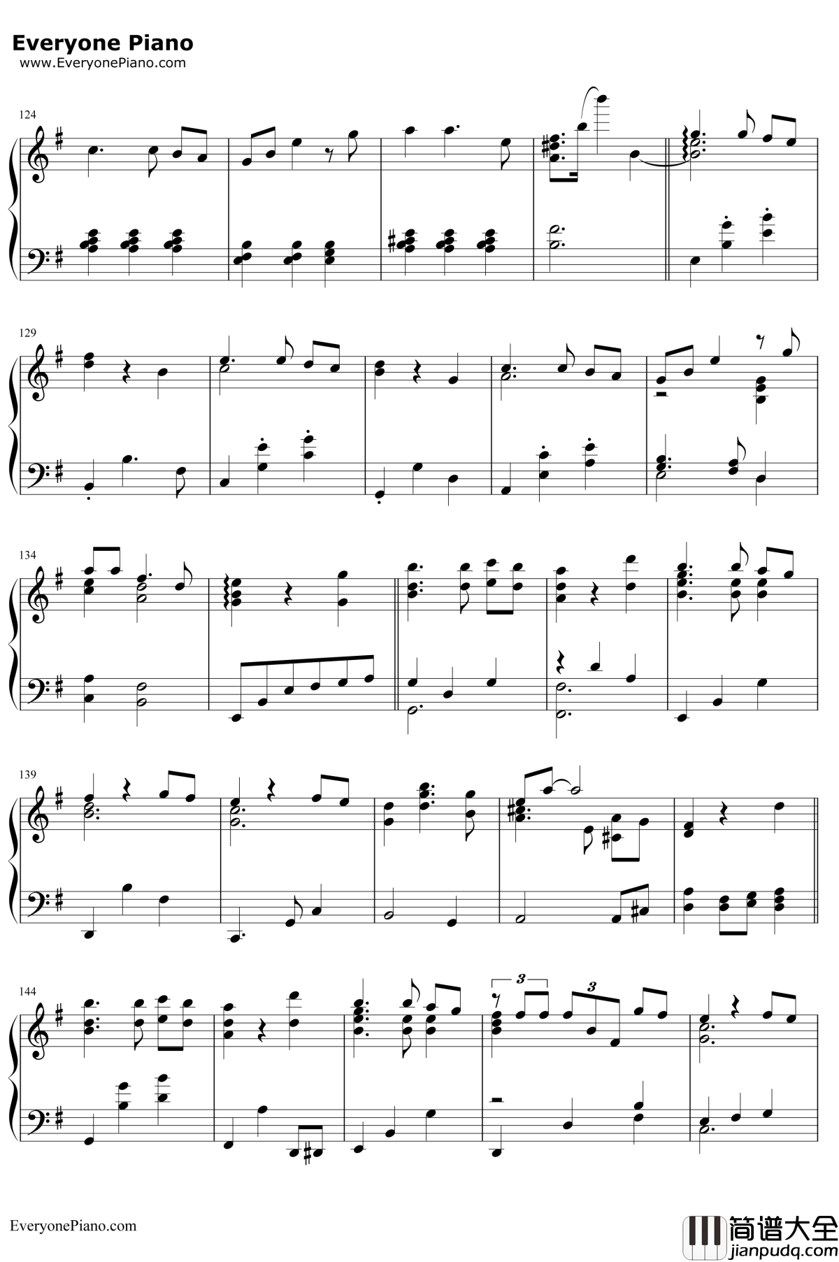 别了夏天钢琴谱_手嶌葵宫崎骏_さよならの夏_来自虞美人之坡_宫崎骏动画