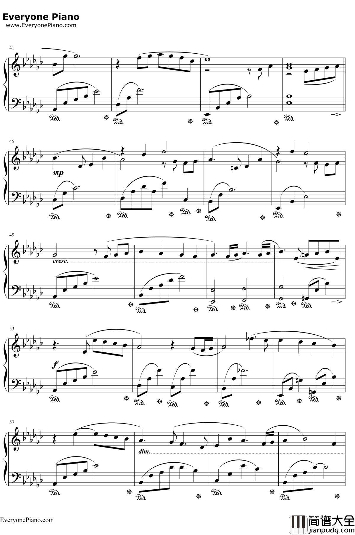 月の明り钢琴谱_伊田惠美_最终幻想Ⅳ背景音乐