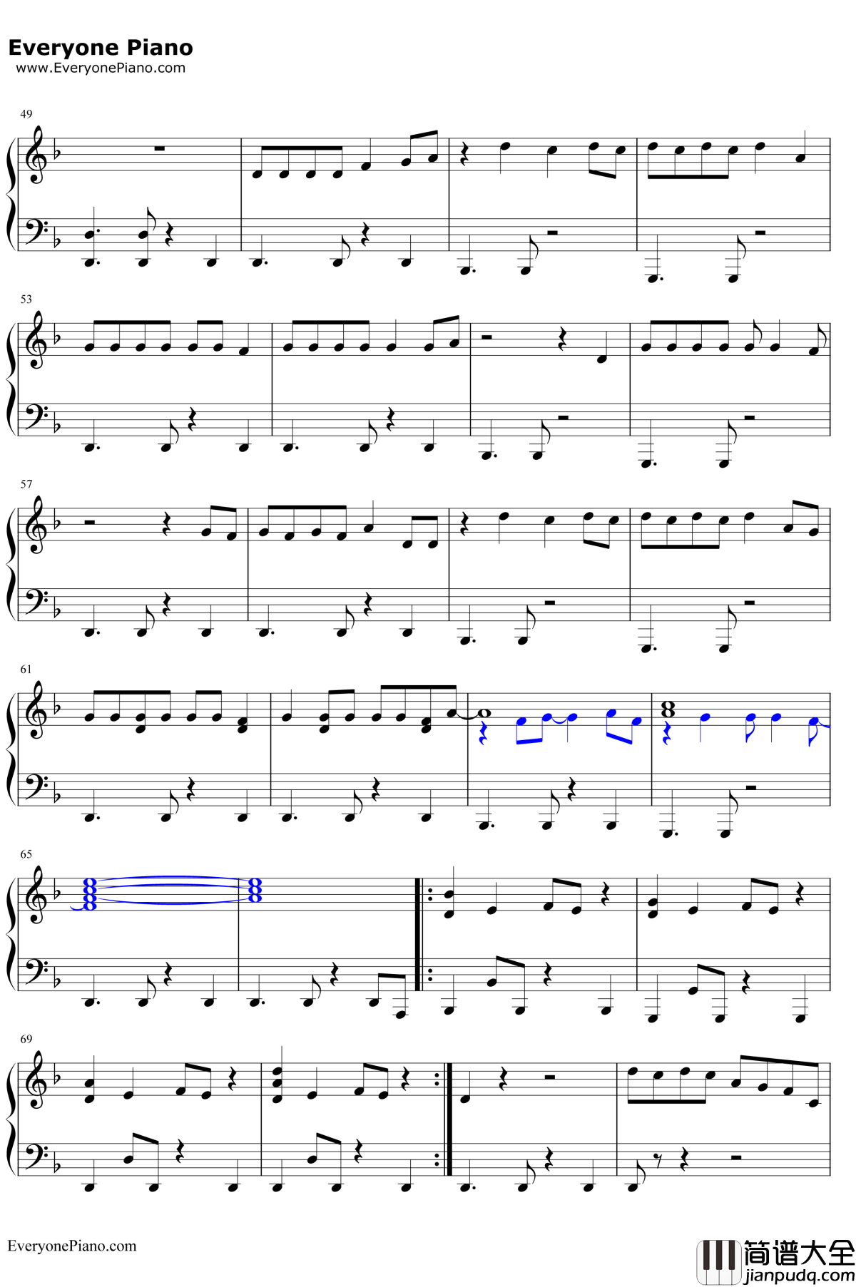 Feel_It_Still钢琴谱_Portugal.TheMan