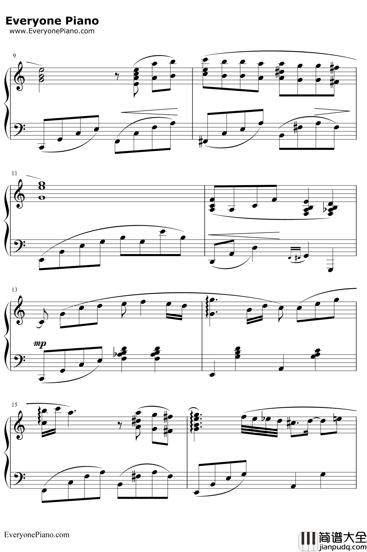 Friends钢琴谱__久石让