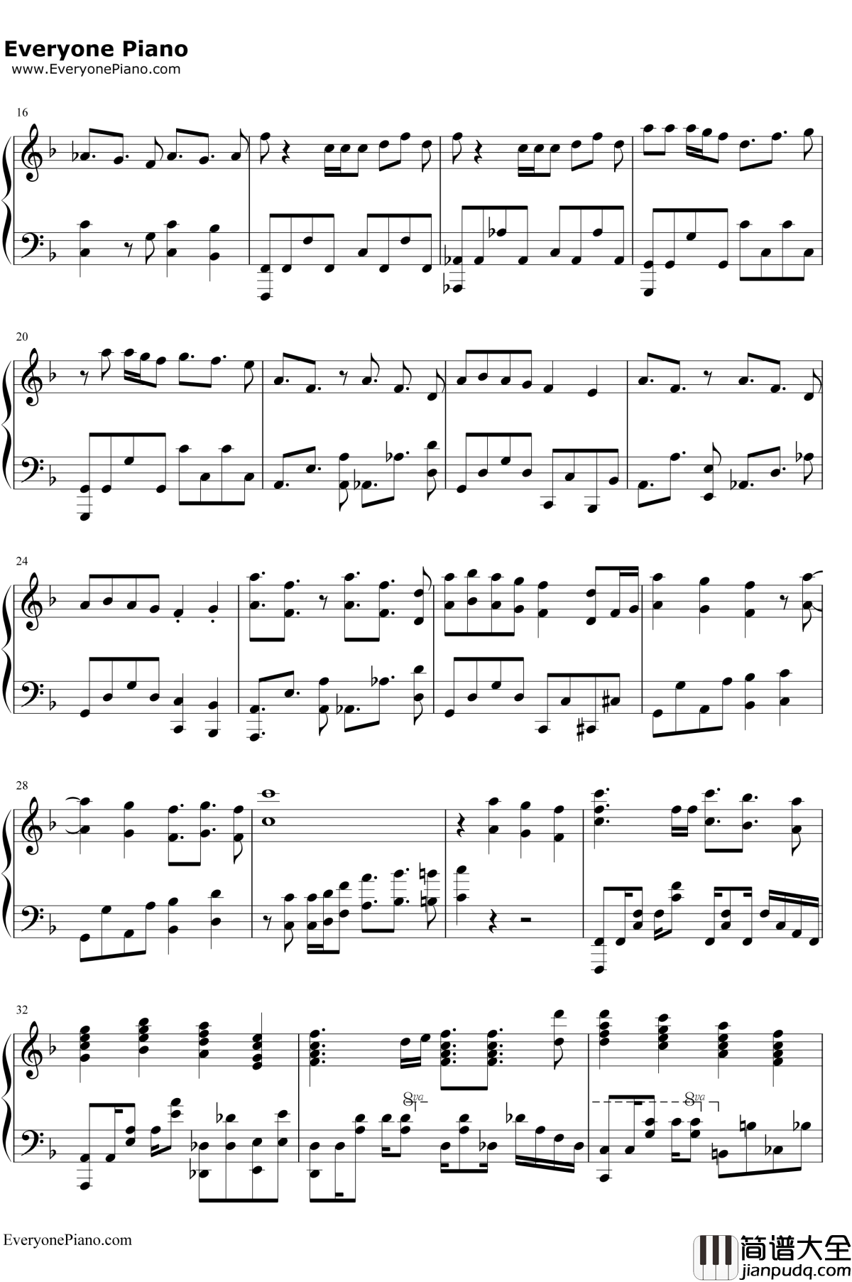 ぼなぺてぃーと♡S钢琴谱_Blend·A_调教咖啡厅OP