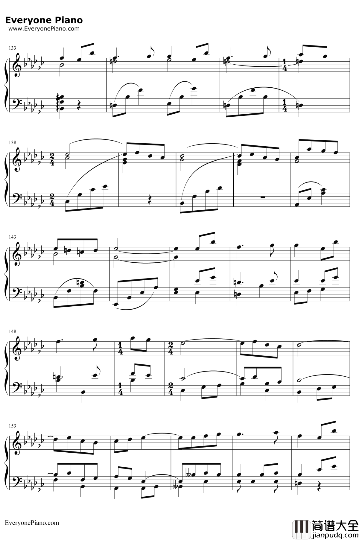 Lilium钢琴谱_小黑久美子