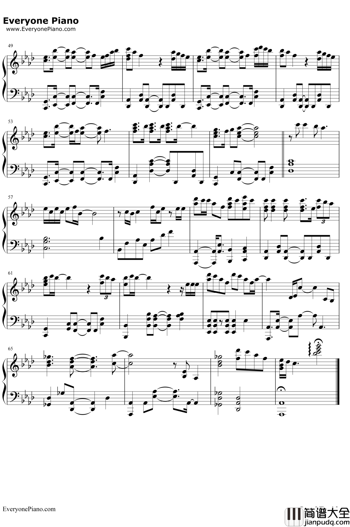 Rain钢琴谱__金泰妍