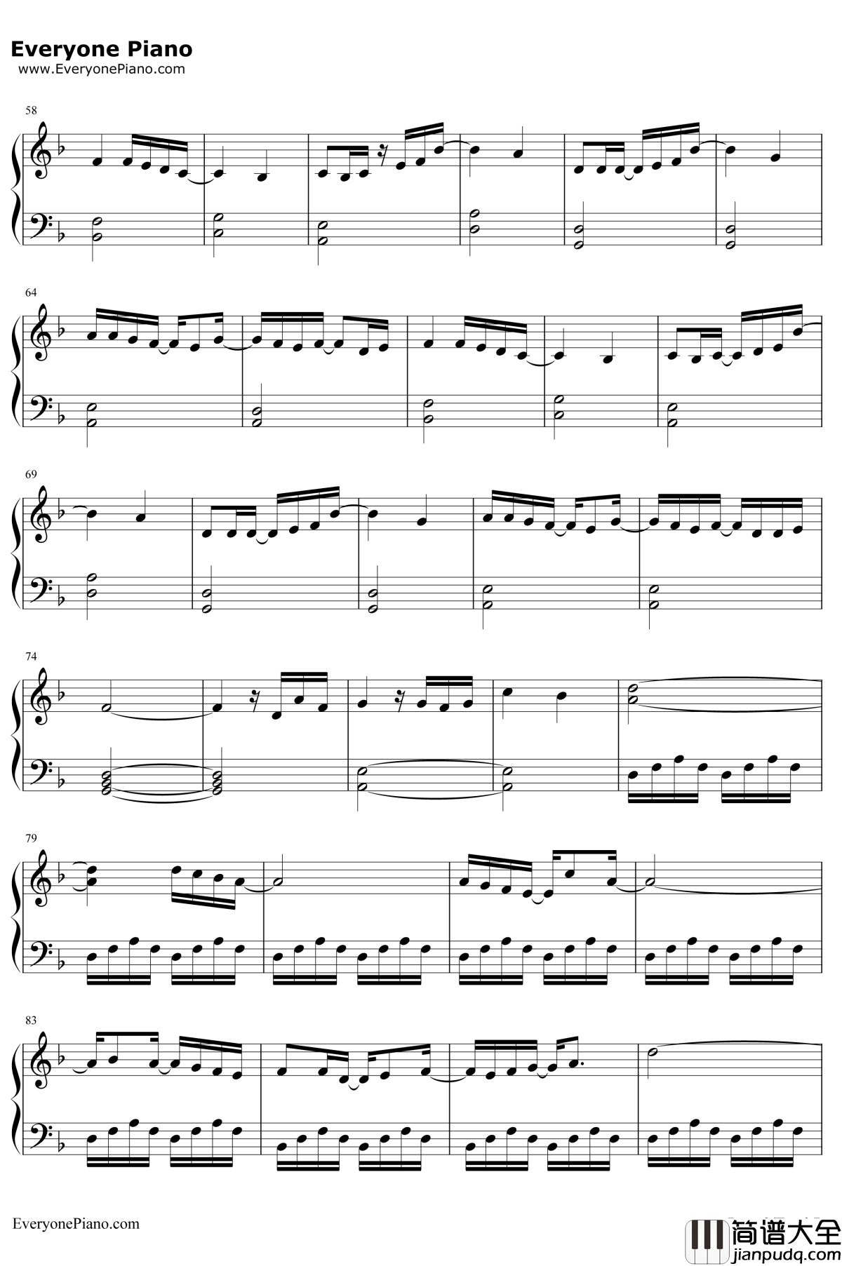 碧き願い钢琴谱_佐坂めぐみ