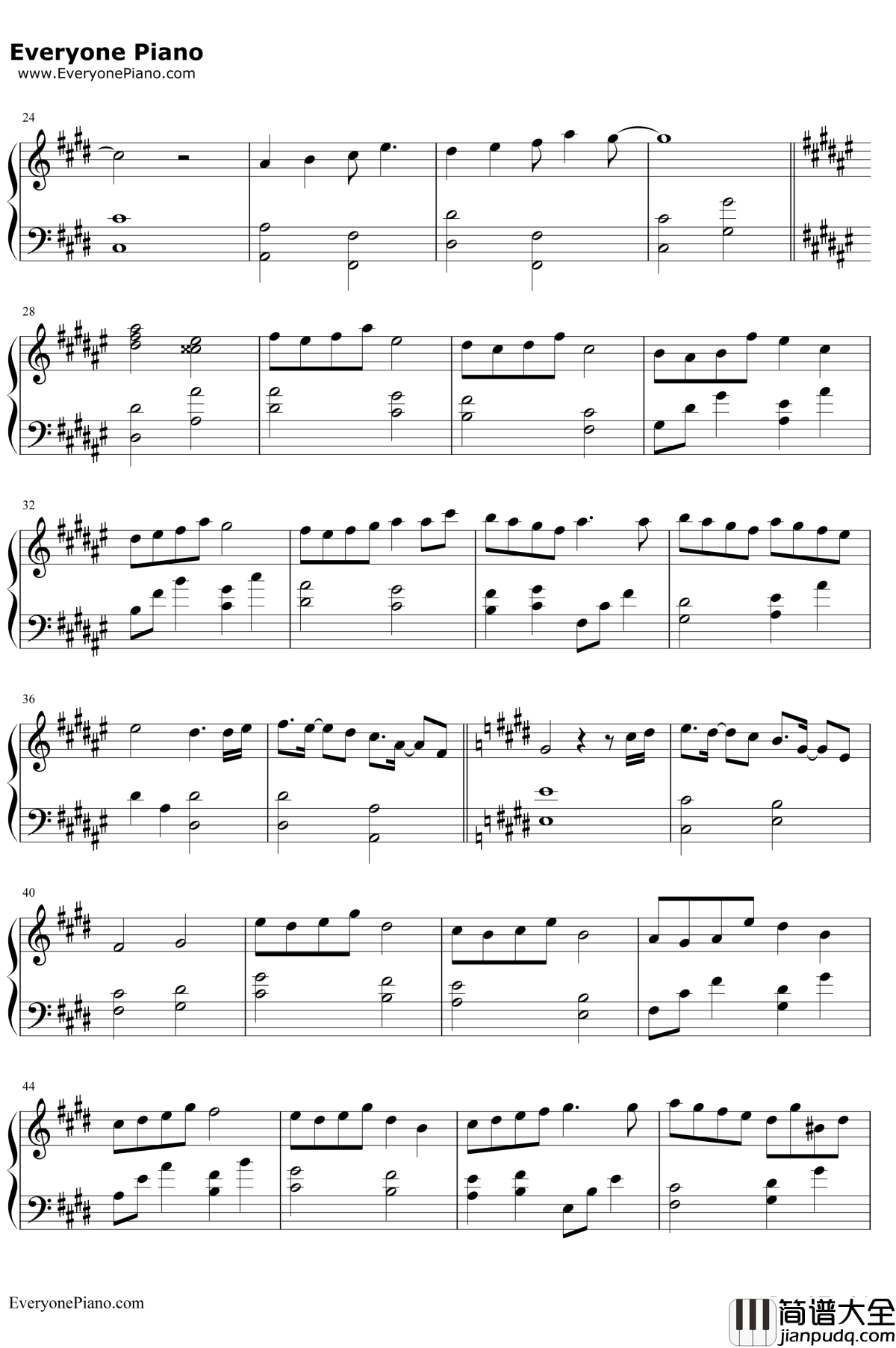 星の在り処钢琴谱_Falcom_Sound_Team_jdk