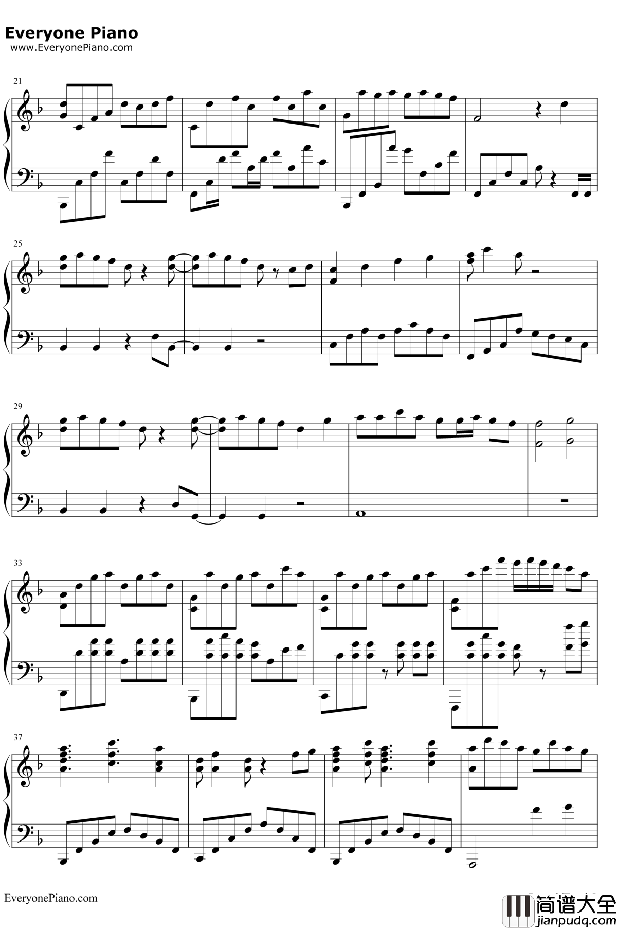 霜雪千年钢琴谱_洛天依/乐正绫