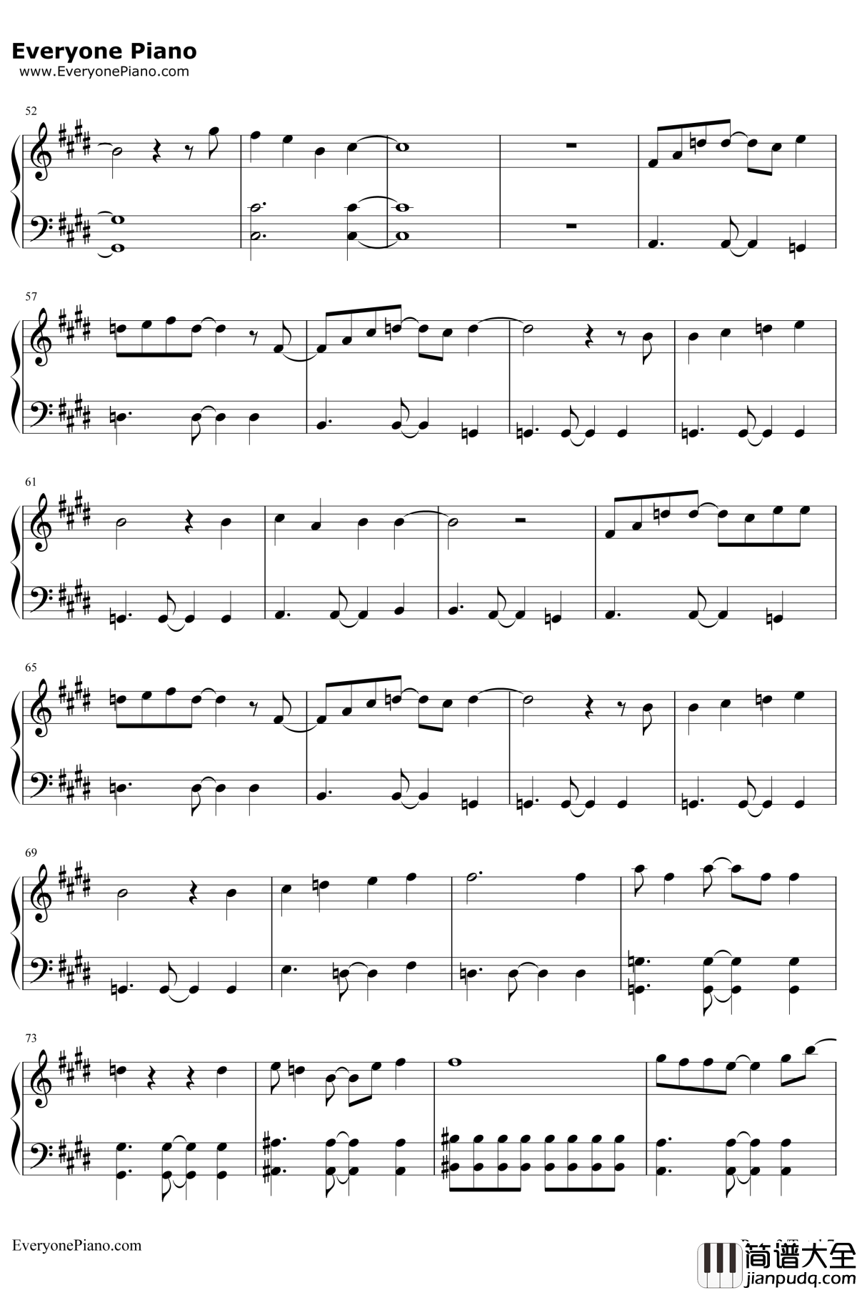 My_Soul_Your_Beats钢琴谱_Lia