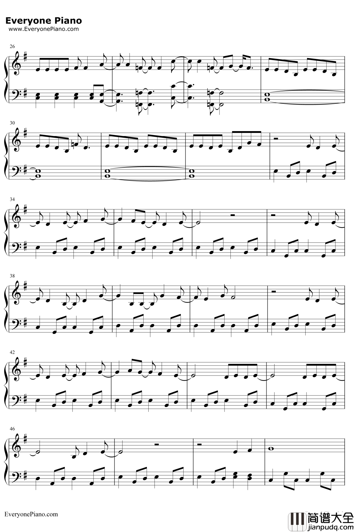 嘆きのリフレイン钢琴谱_末廣優里