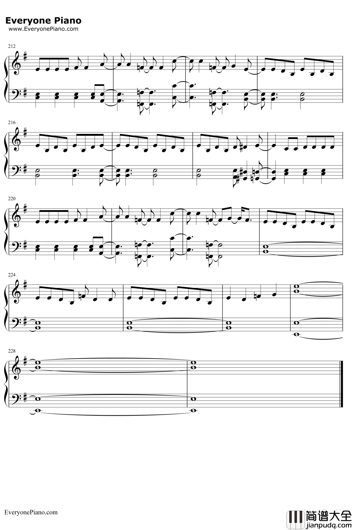 嘆きのリフレイン钢琴谱_末廣優里