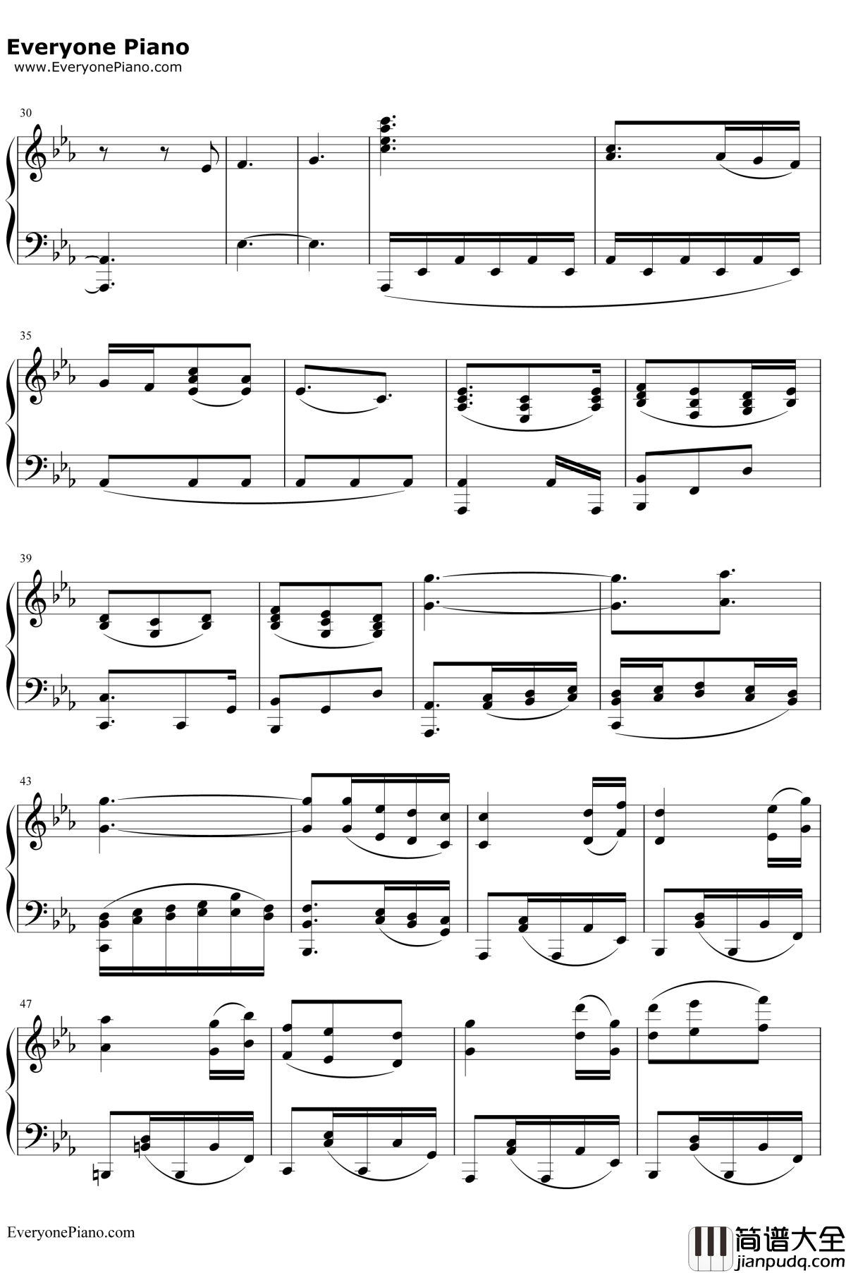 Somnus钢琴谱_下村阳子