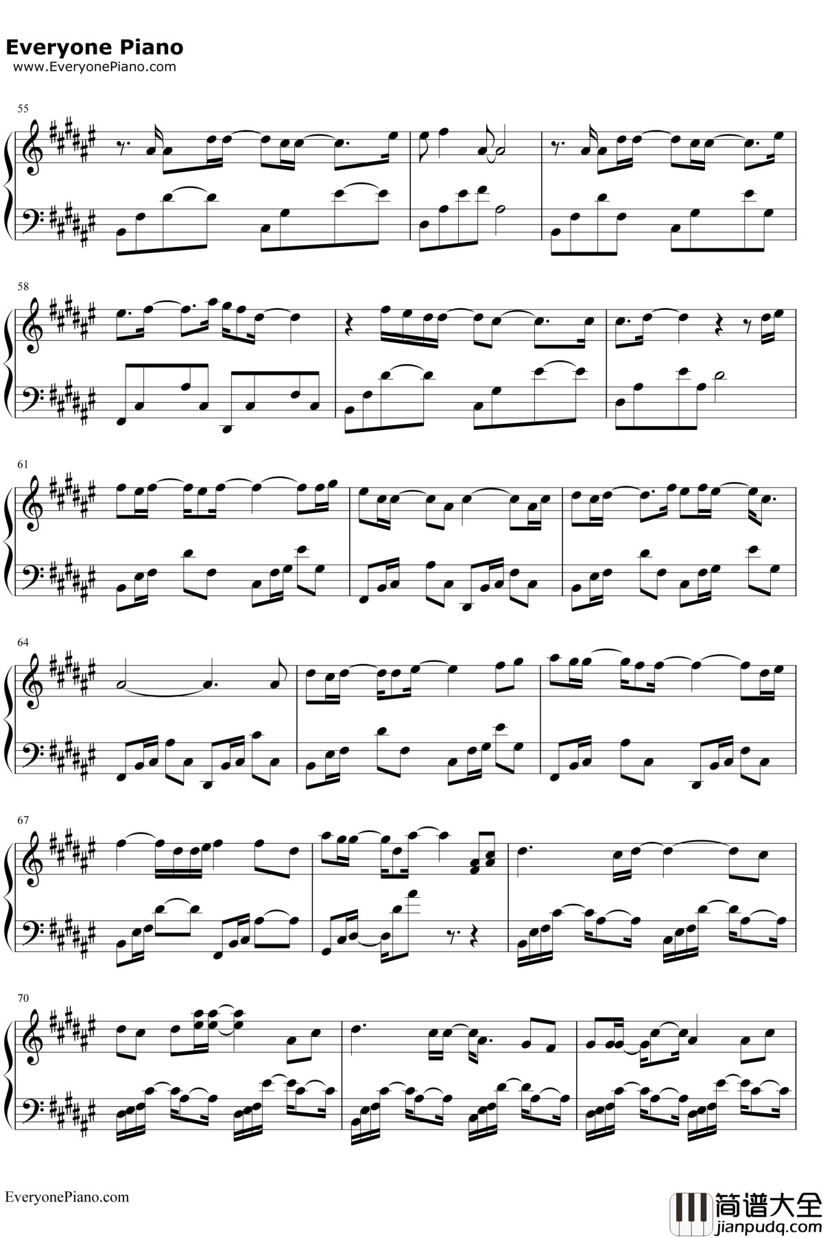 是风动钢琴谱_银临河图