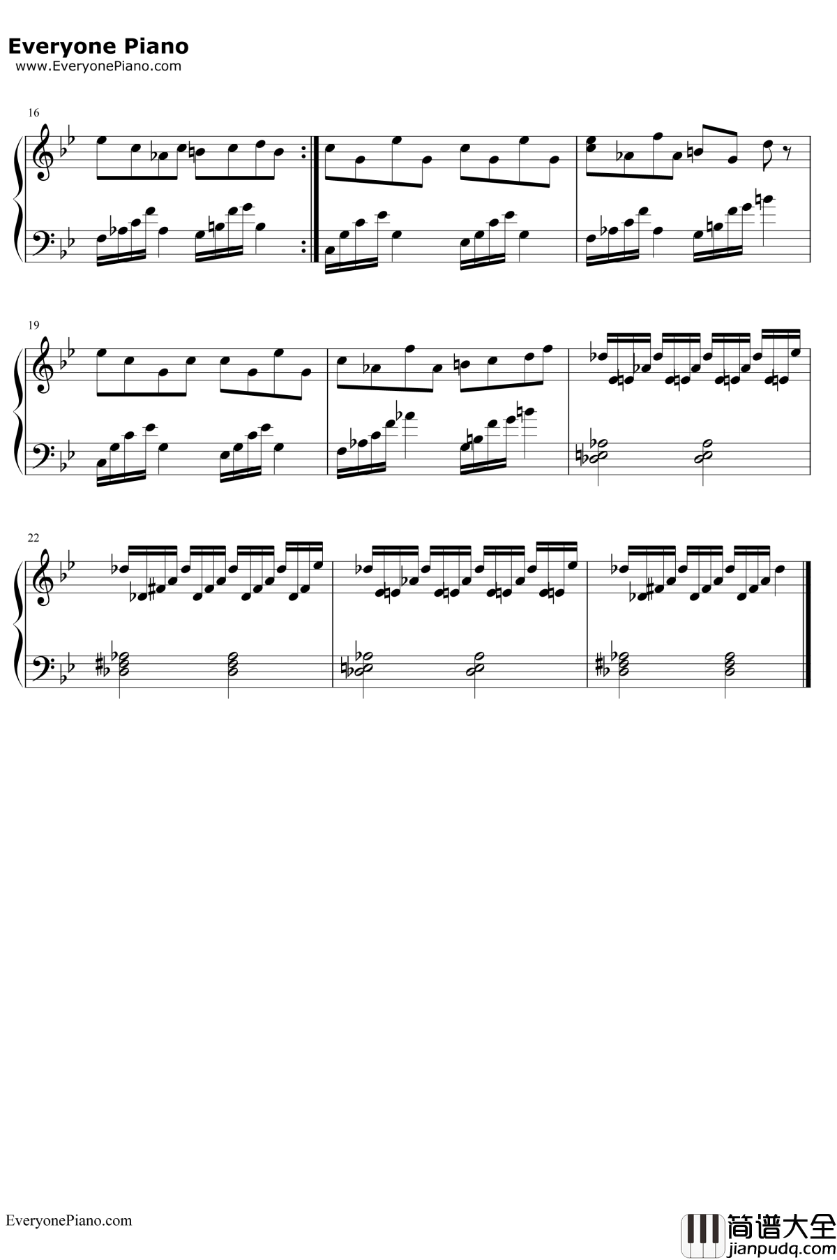 布拉格广场钢琴谱_蔡依林周杰伦_前奏