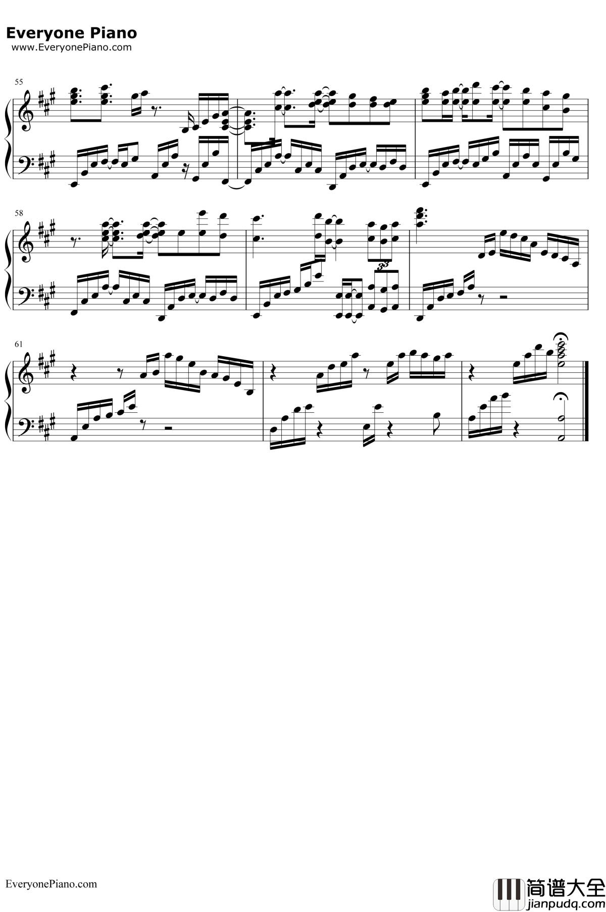 只为与你相见钢琴谱_赵忠楠