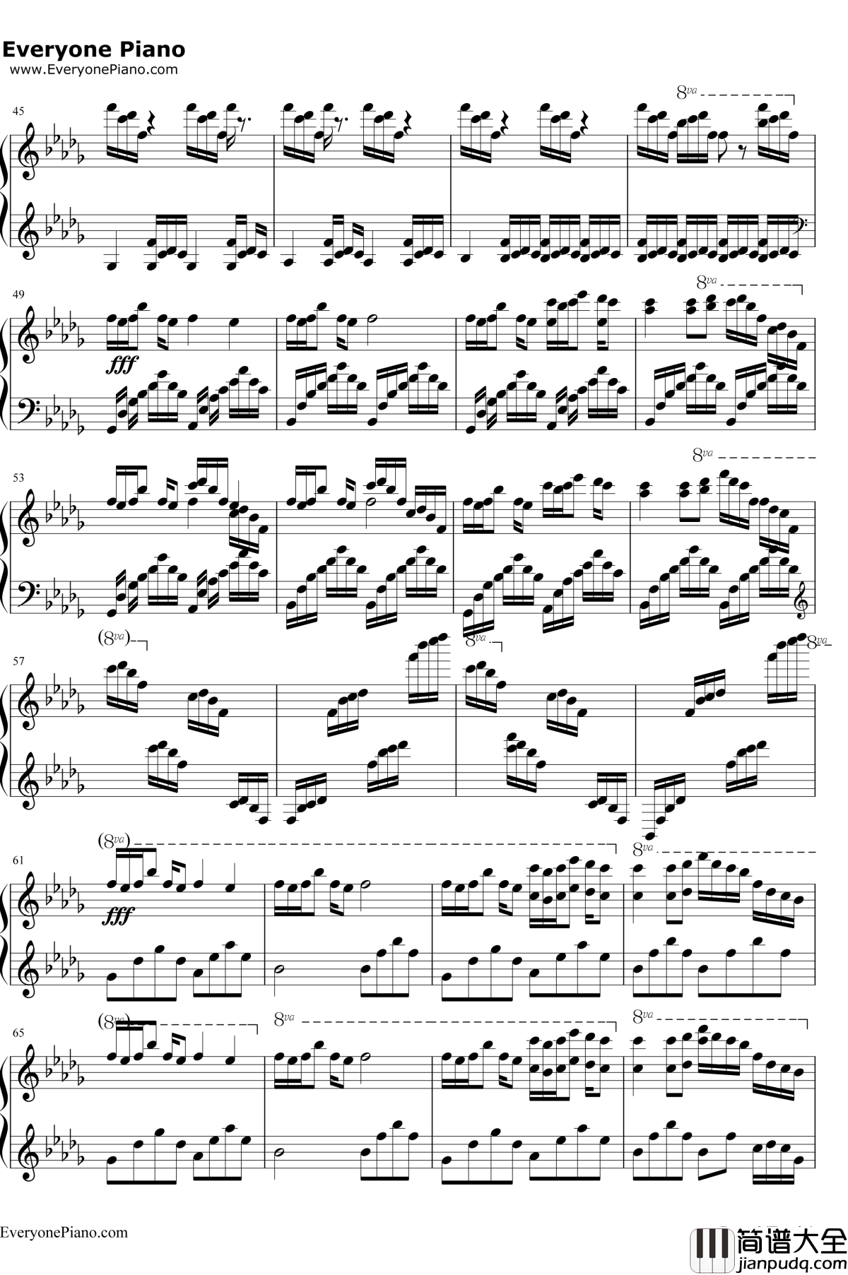 情书钢琴谱_Okawari