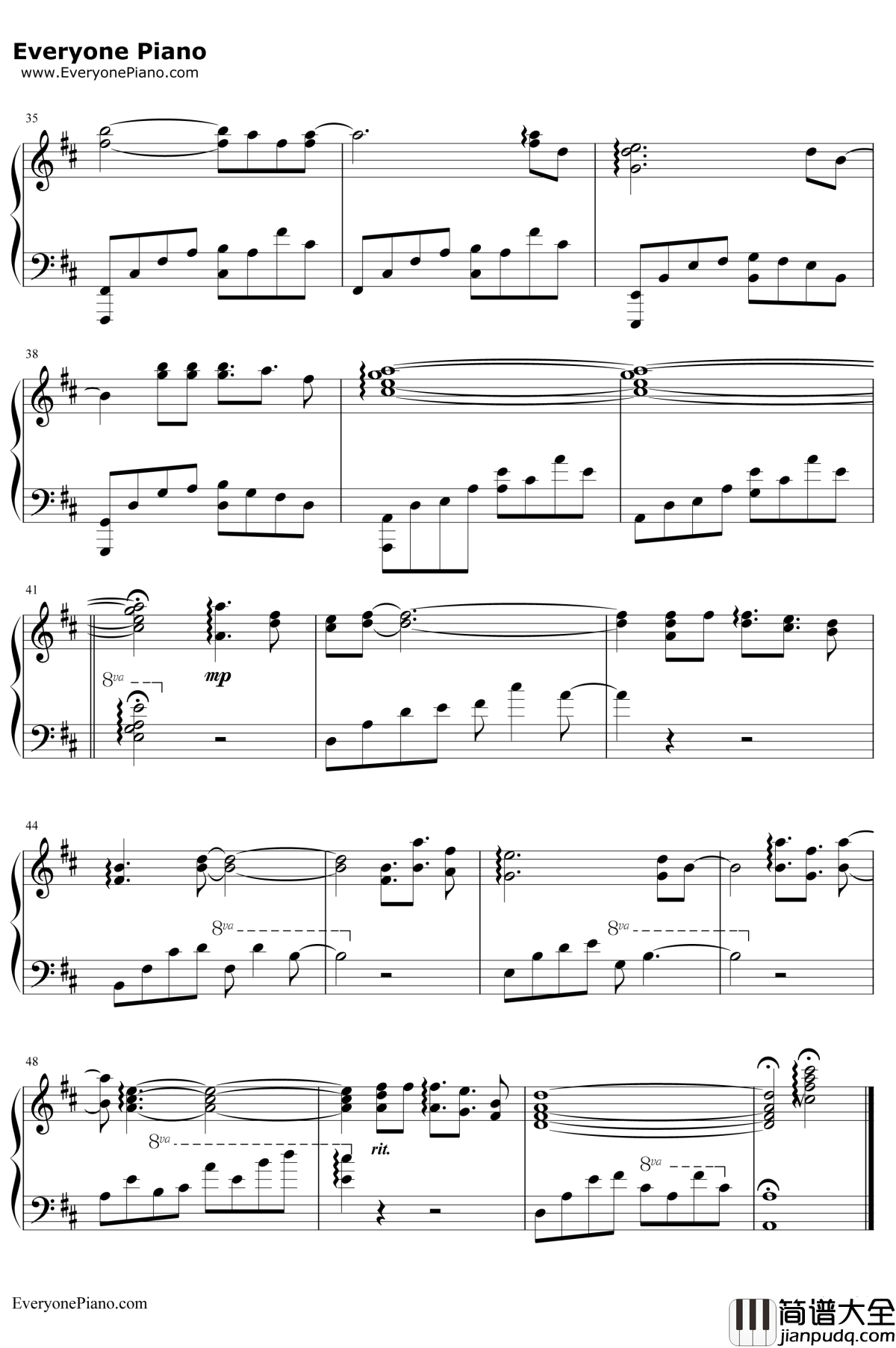 相信有你钢琴谱_刘晶