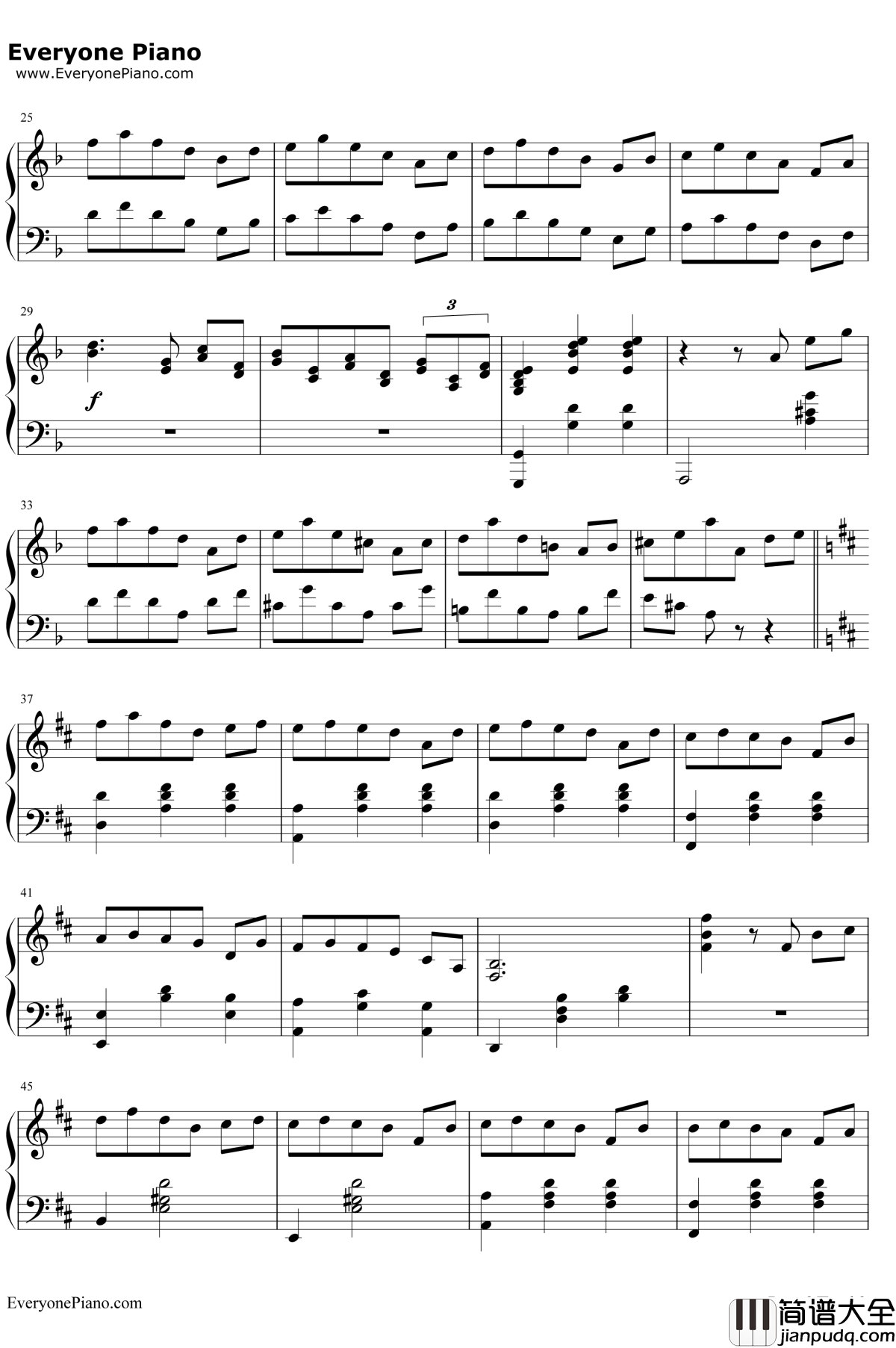 小圆舞曲钢琴谱_西贝柳斯