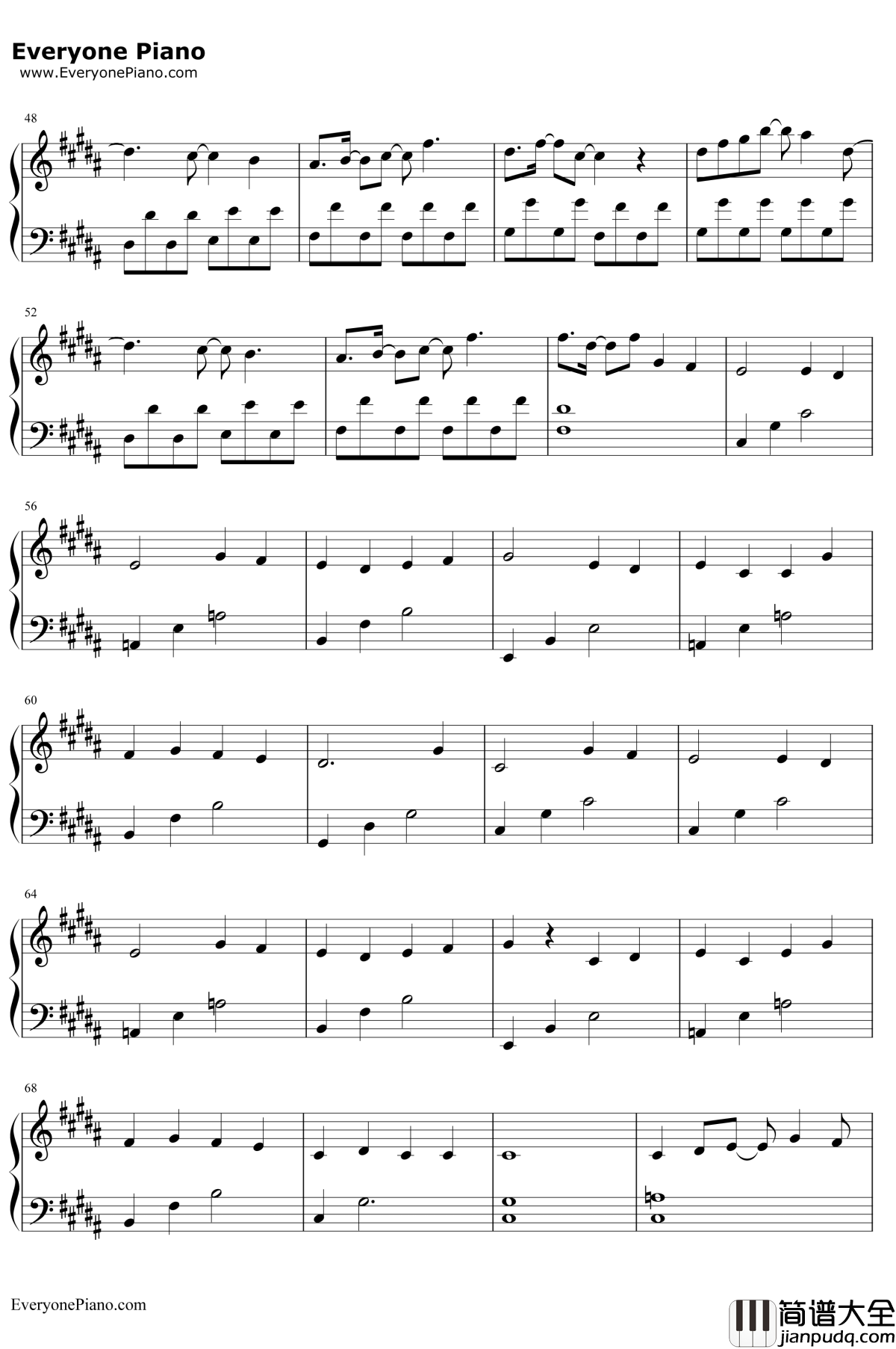 月と花束钢琴谱_さユり