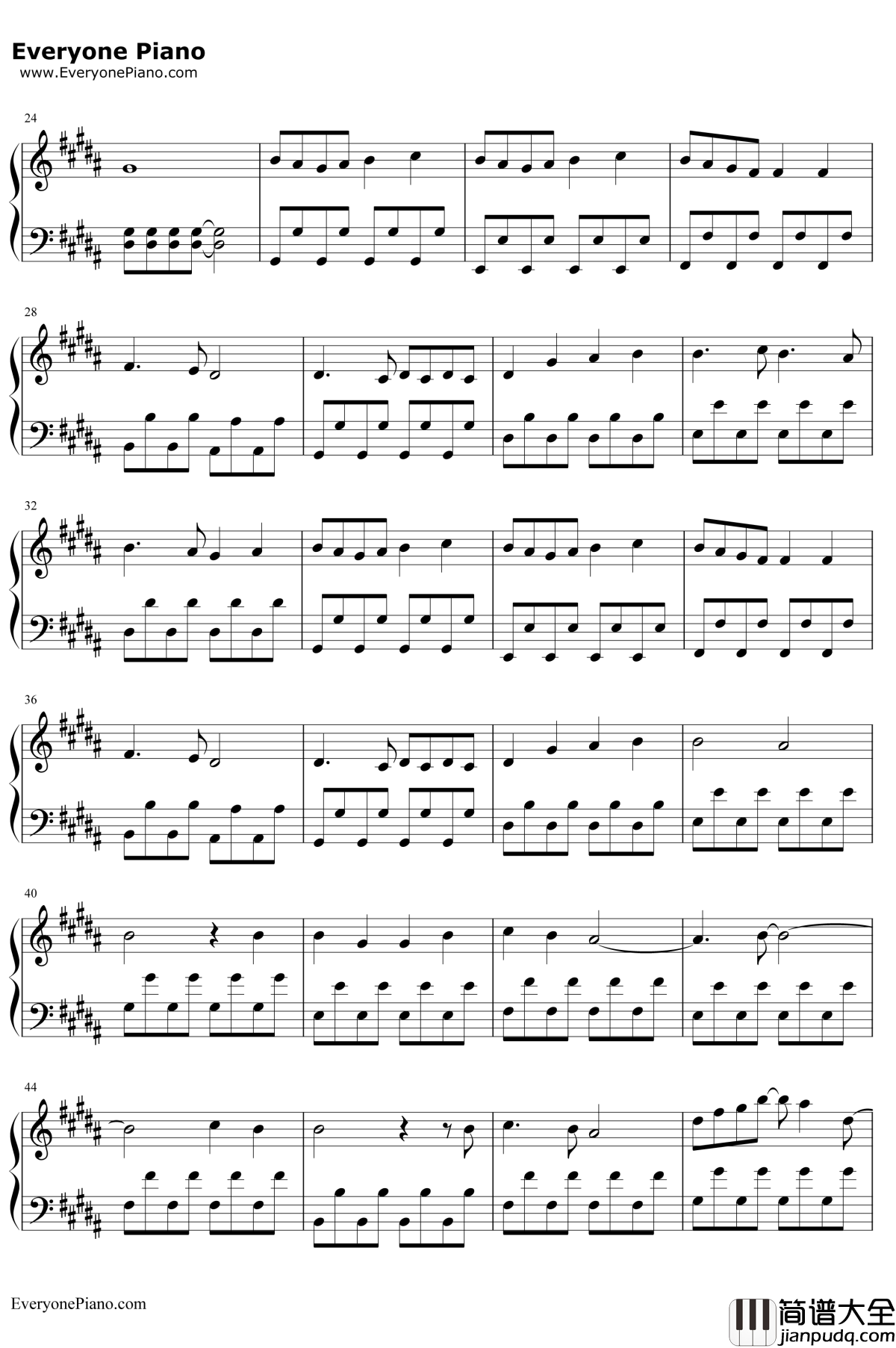 月と花束钢琴谱_さユり