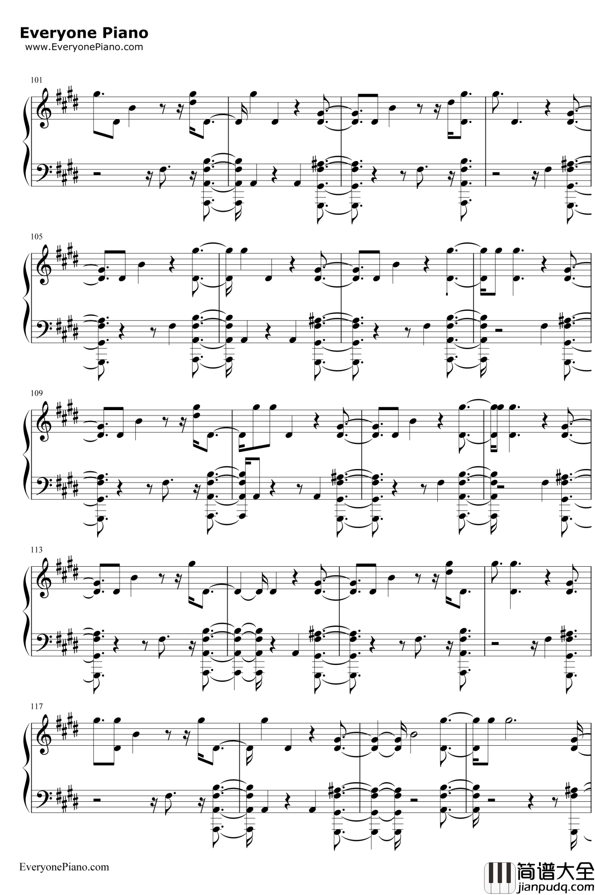 Already_Won钢琴谱_Kehlani