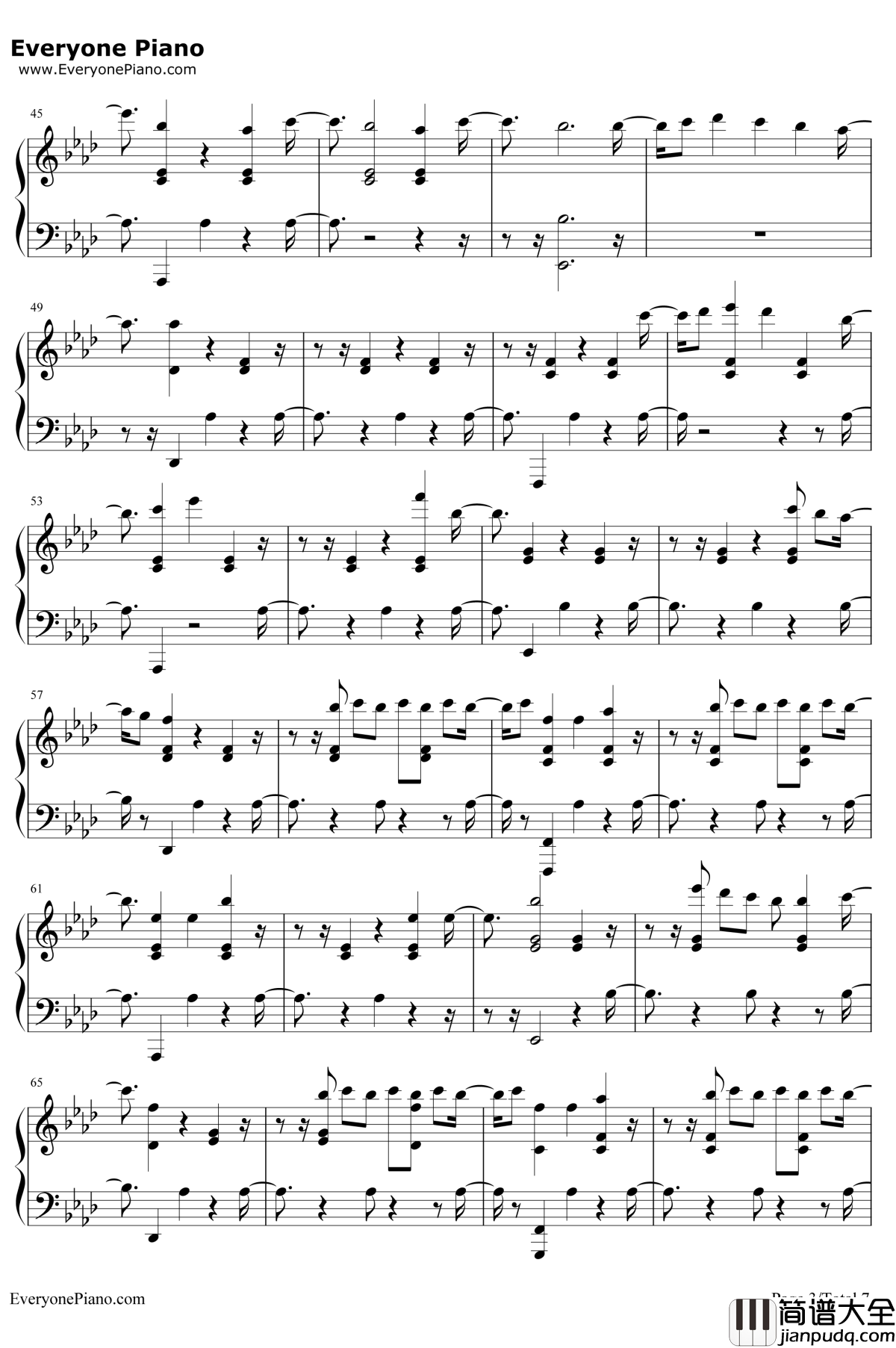 Something's_Gotta_Give钢琴谱_Camila_Cabello