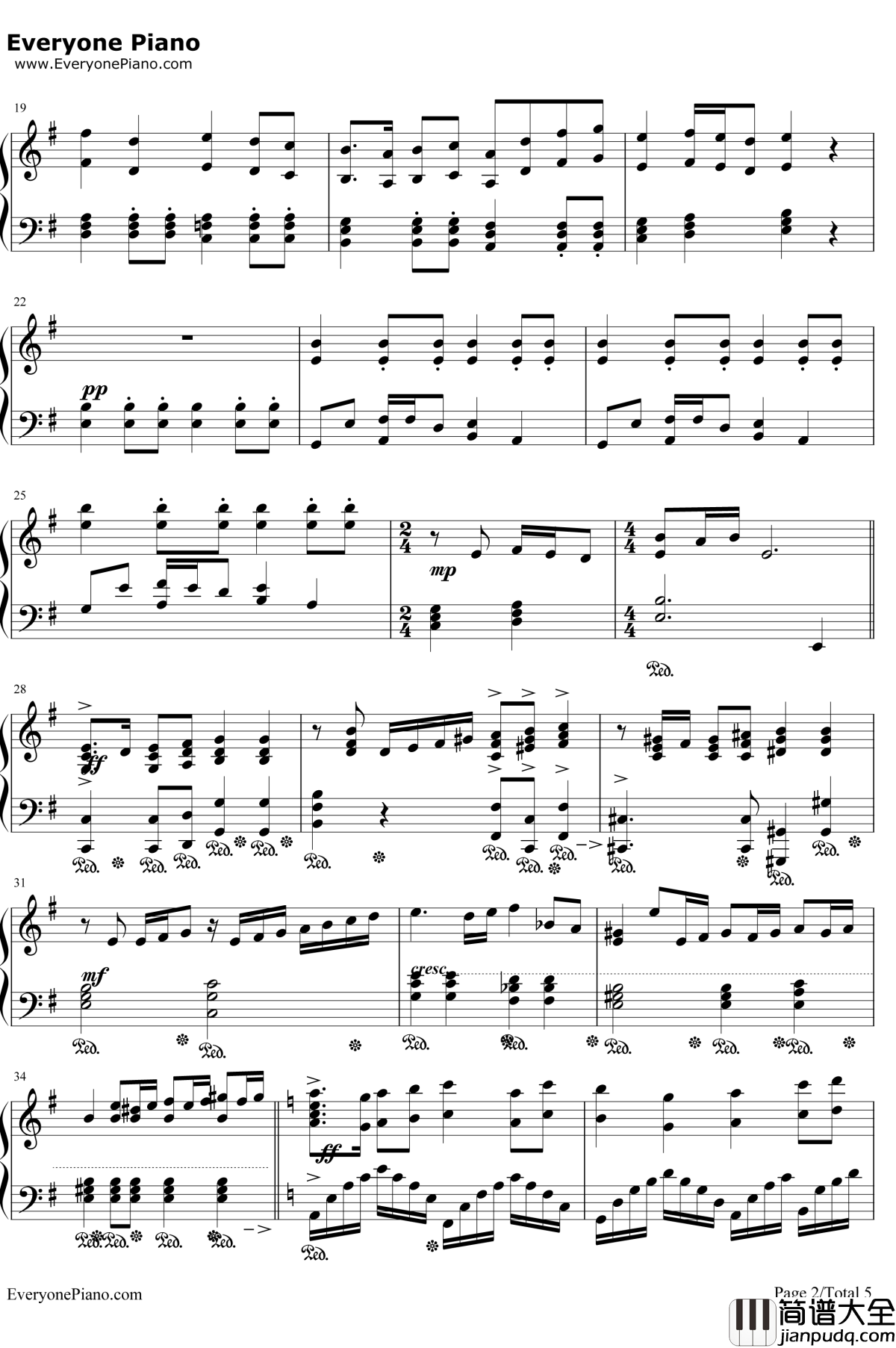 Ronfaure钢琴谱_植松伸夫