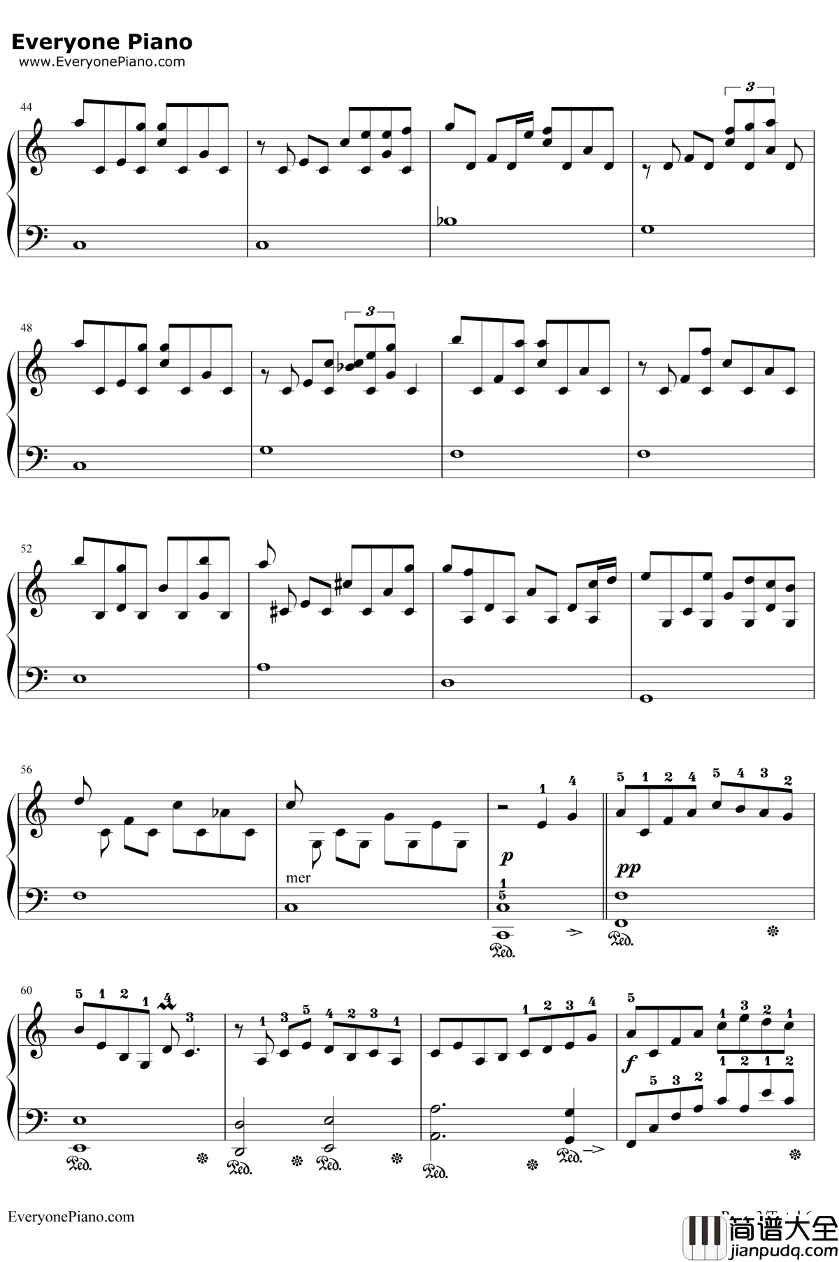 Eyes_On_Me钢琴谱_王菲