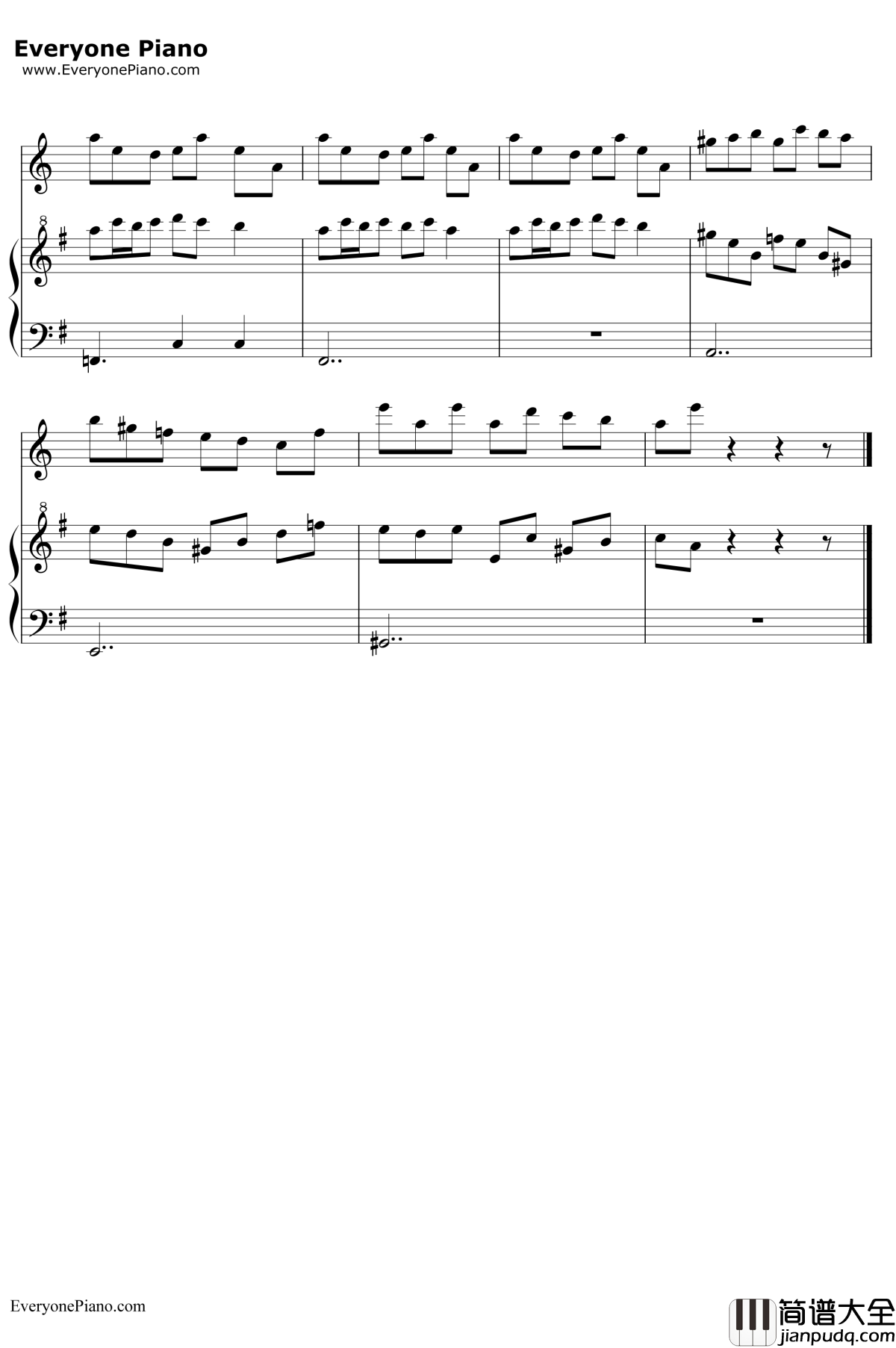 The_Mirror_Lied钢琴谱_Kan_R._Gao