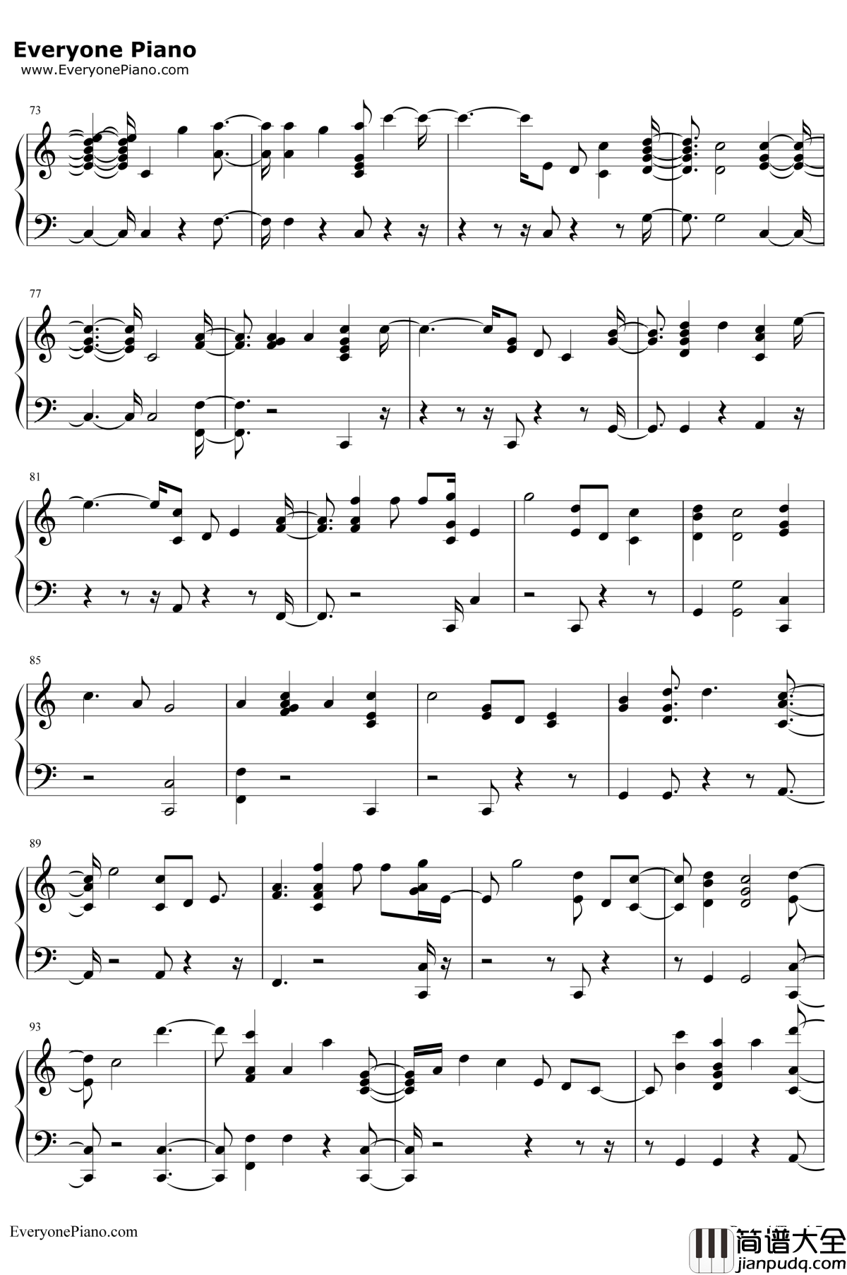 These_Days钢琴谱_Rudimental