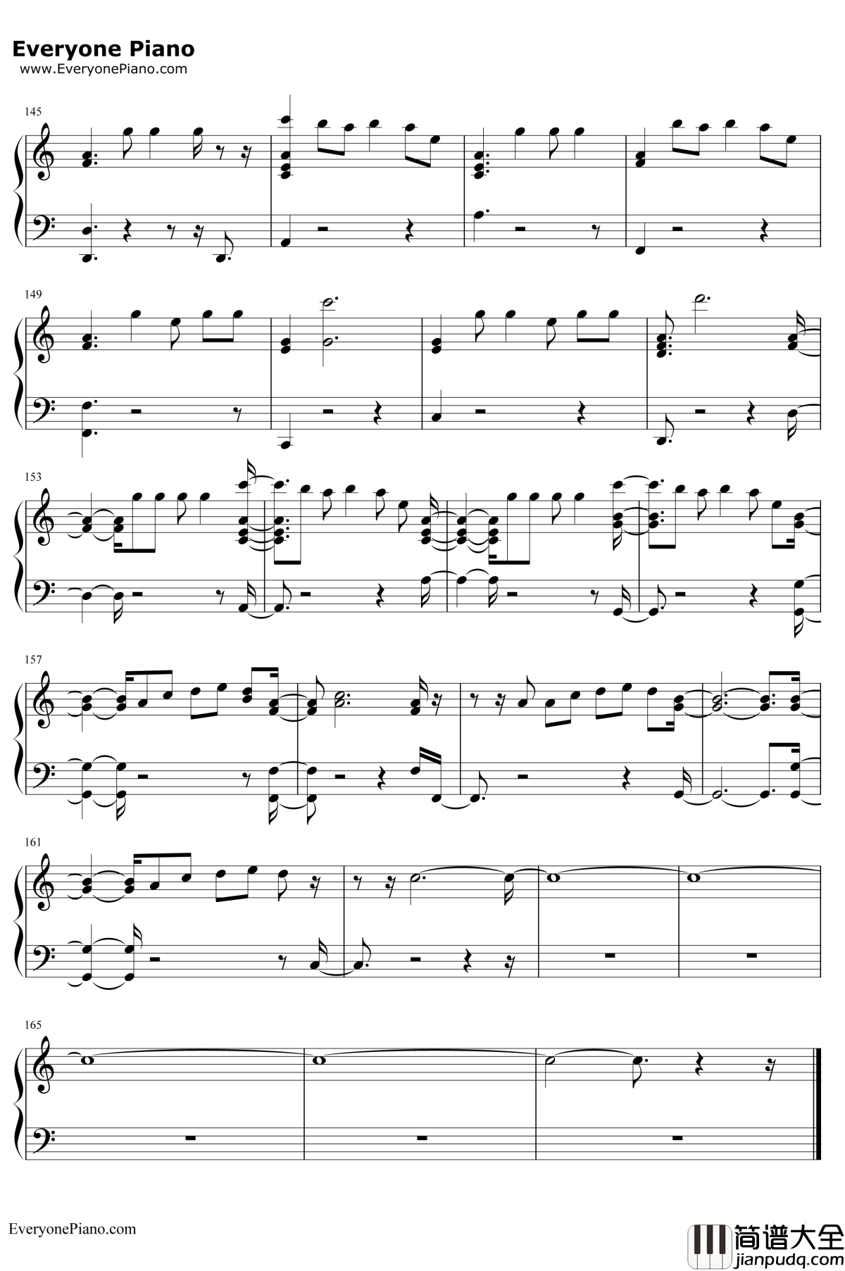 Capital_Letters钢琴谱_Hailee_Steinfeld