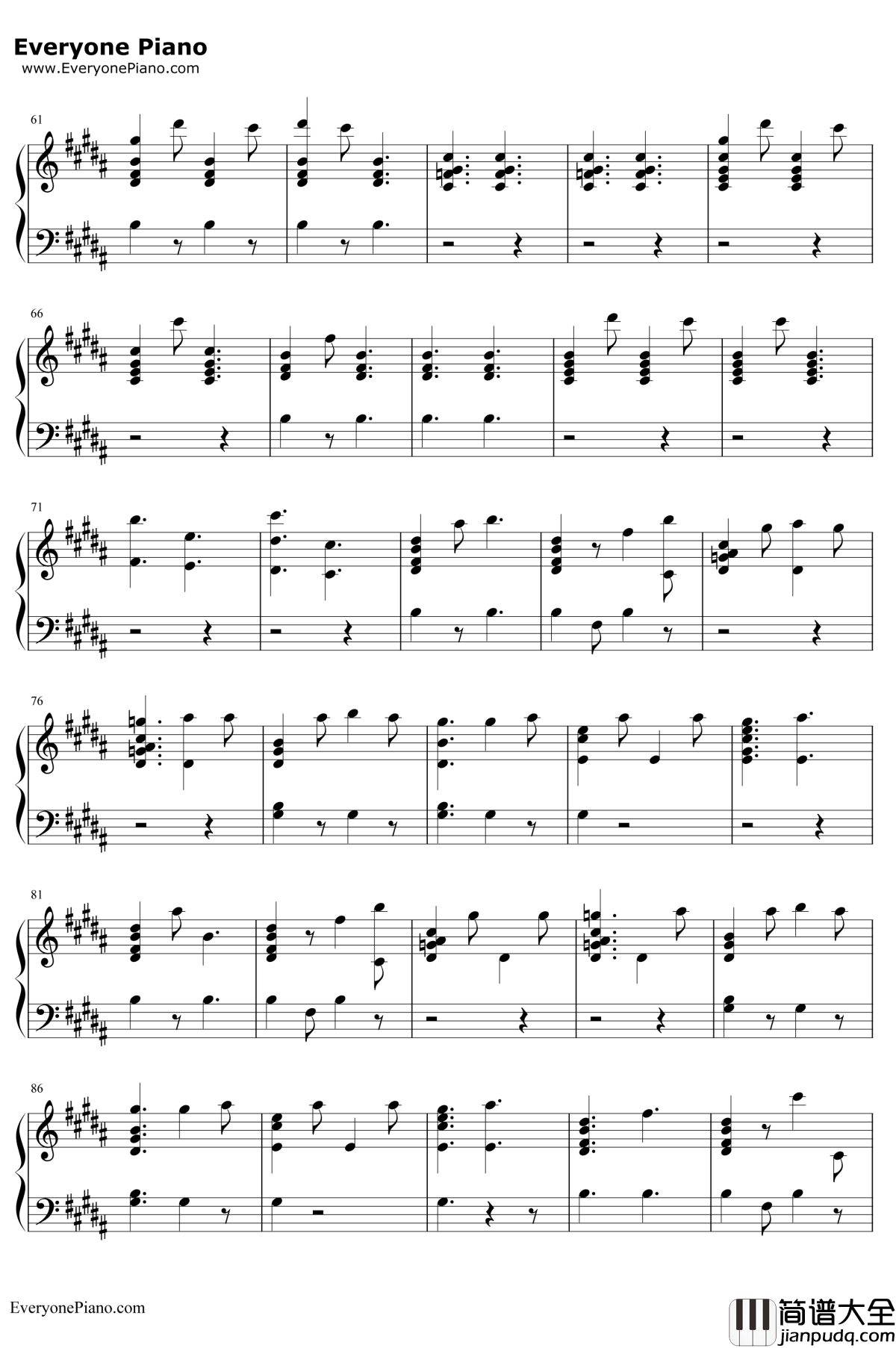 Candy_Cane_Lane钢琴谱_Sia