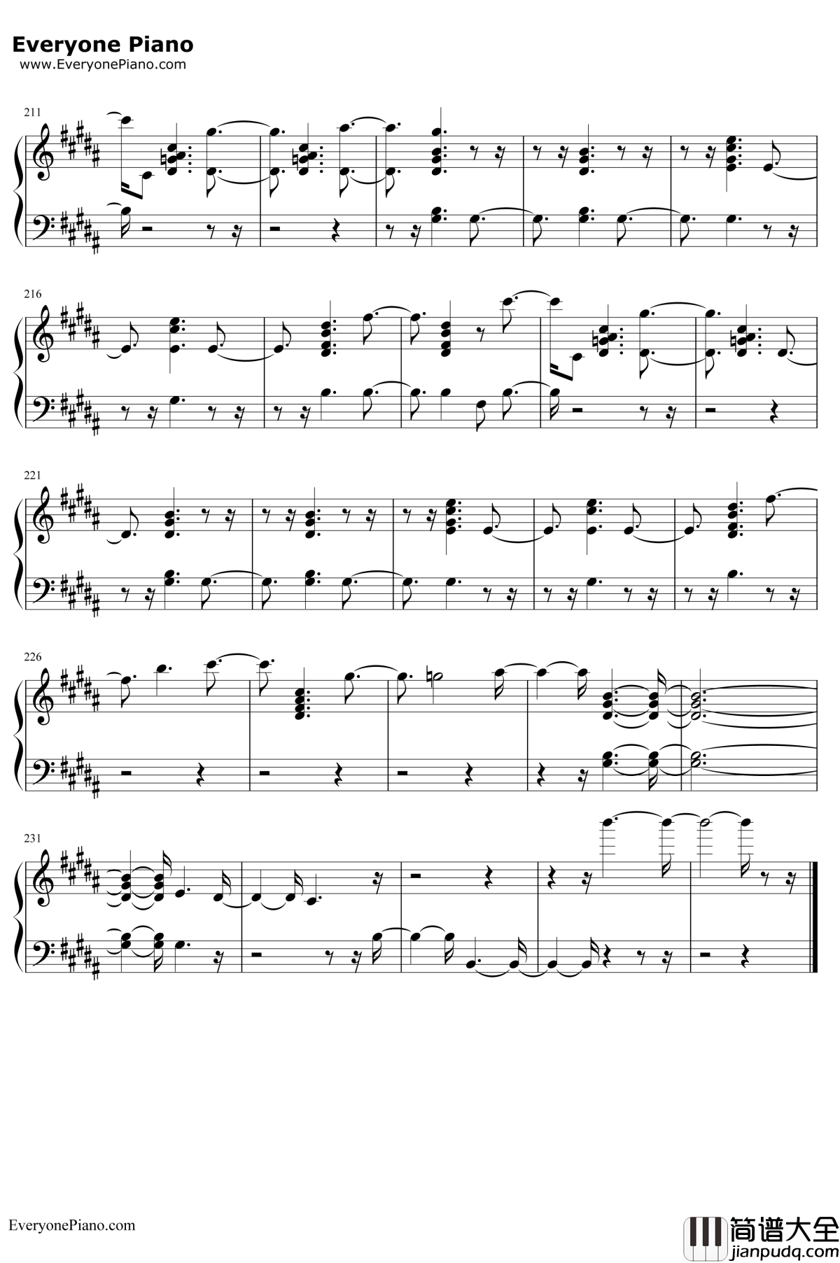 Candy_Cane_Lane钢琴谱_Sia