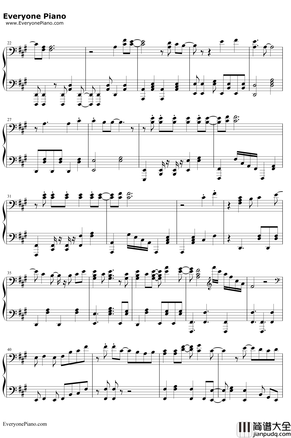 Bright_Burning_Shout钢琴谱_西川贵教