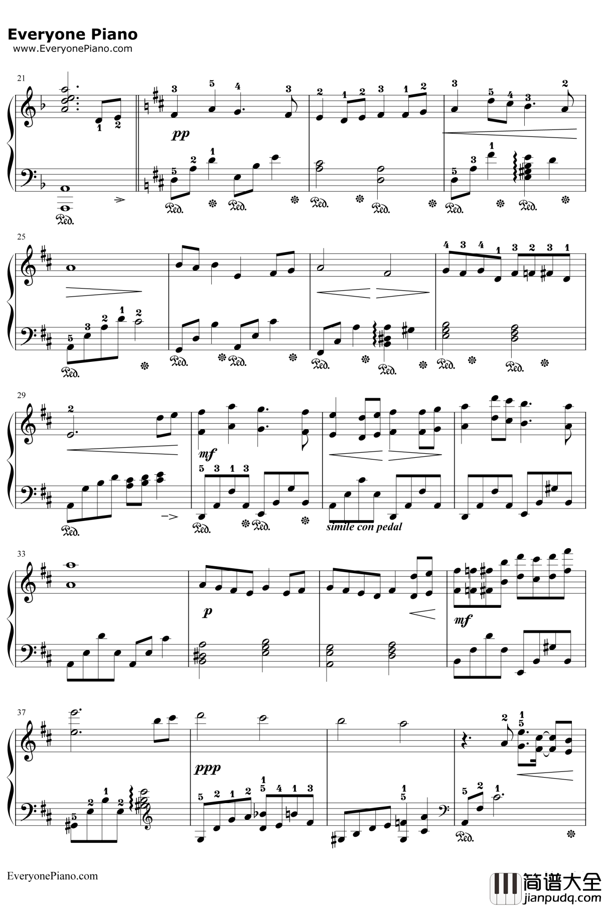 Dear_Friends钢琴谱_植松伸夫