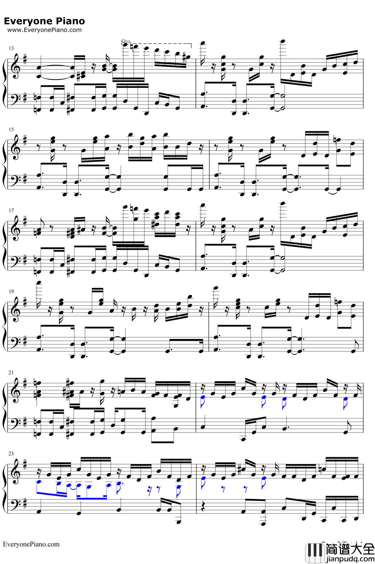 Sweets_Parade钢琴谱_花泽香菜