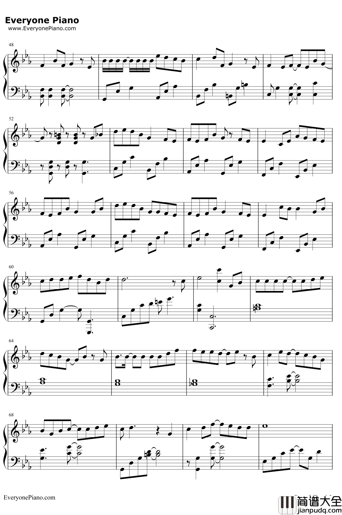 深海少女钢琴谱_东京塔子/RandF