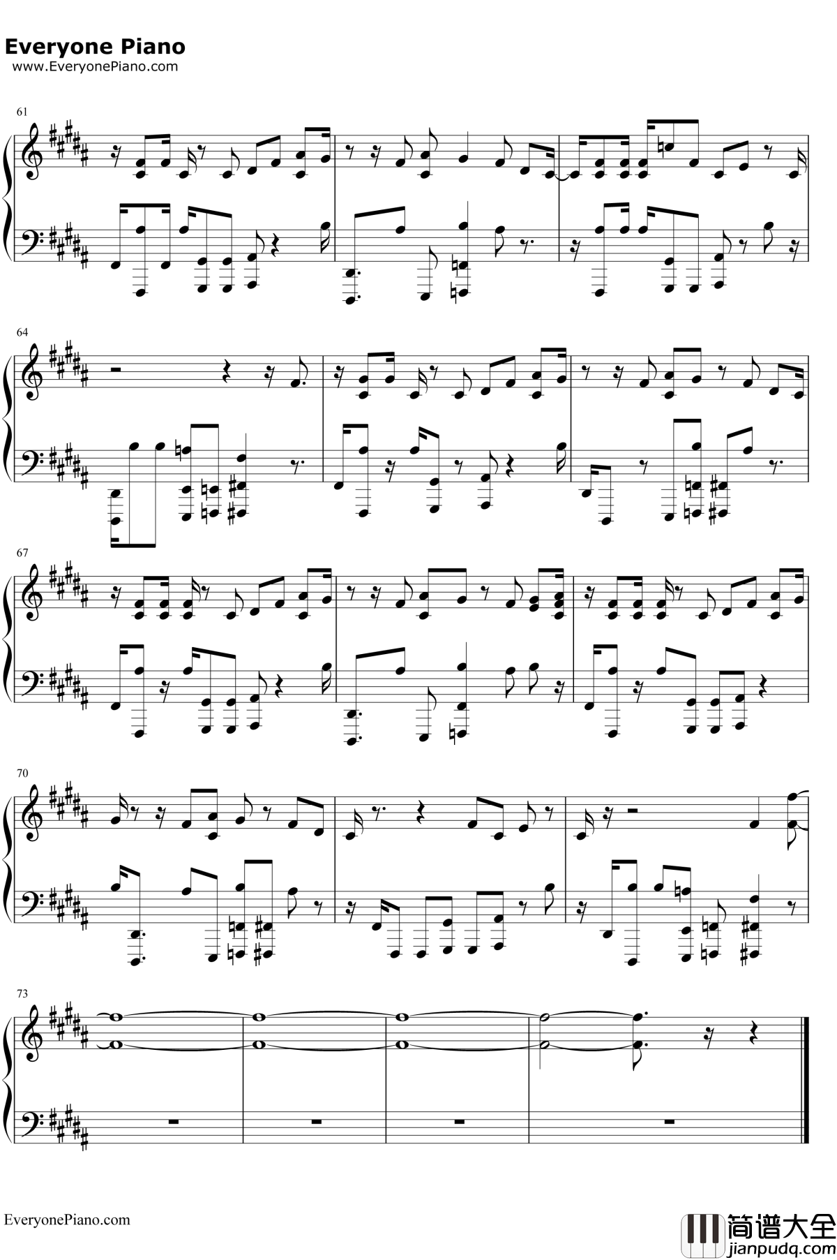 No_Excuses钢琴谱_Meghan_Trainor