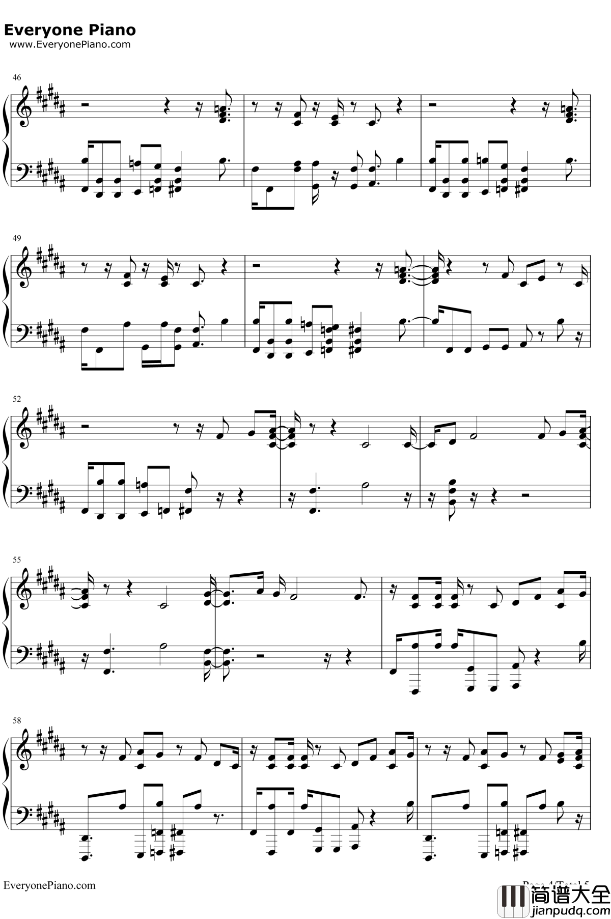 No_Excuses钢琴谱_Meghan_Trainor