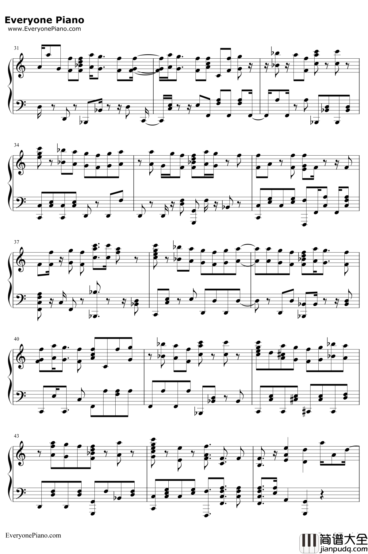 動く動く钢琴谱_水瀬いのり久保ユリカ