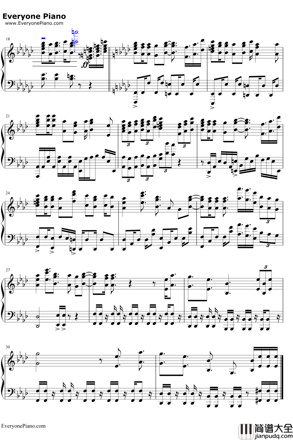 PLEDGE钢琴谱_ASCA