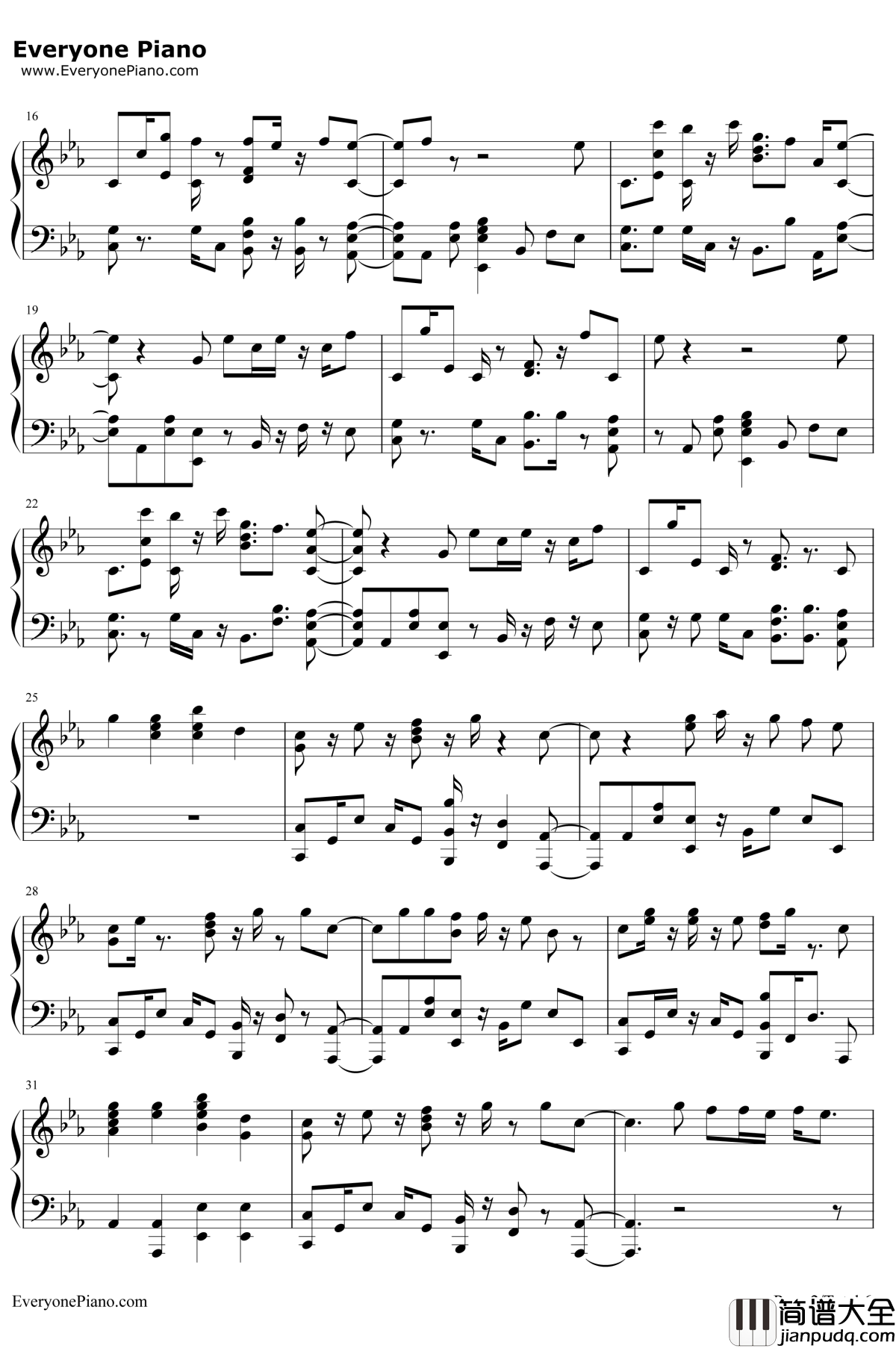 Colors钢琴谱_Jason_Derulo