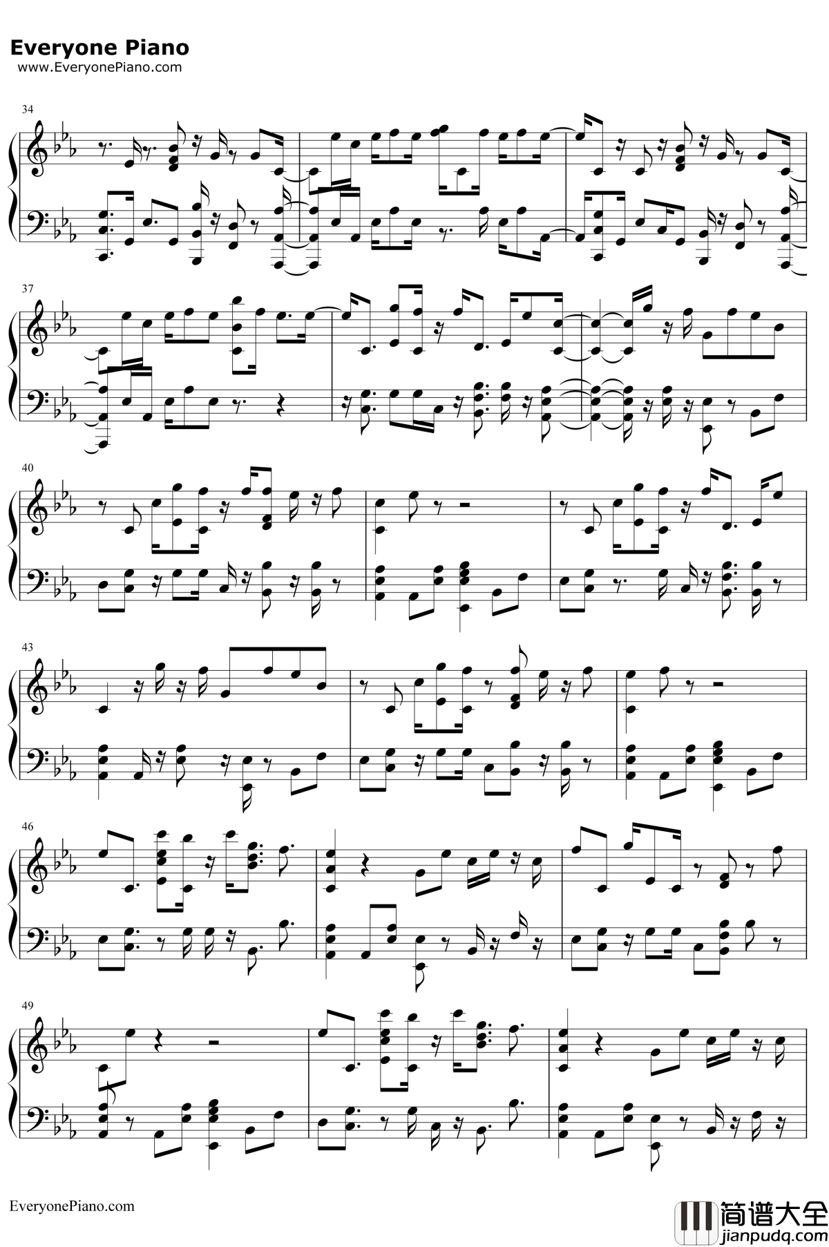 Colors钢琴谱_Jason_Derulo