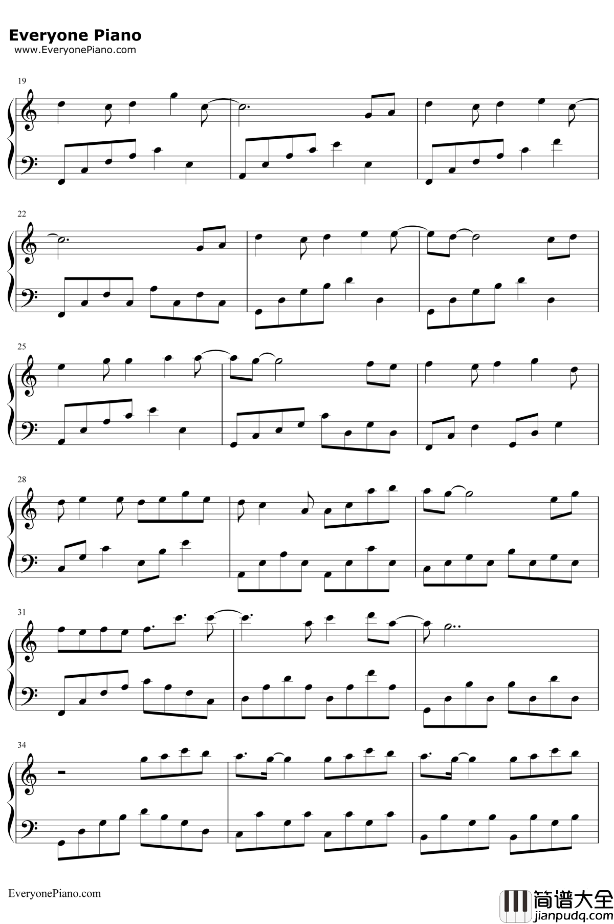 我们都被忘了钢琴谱_谢安琪