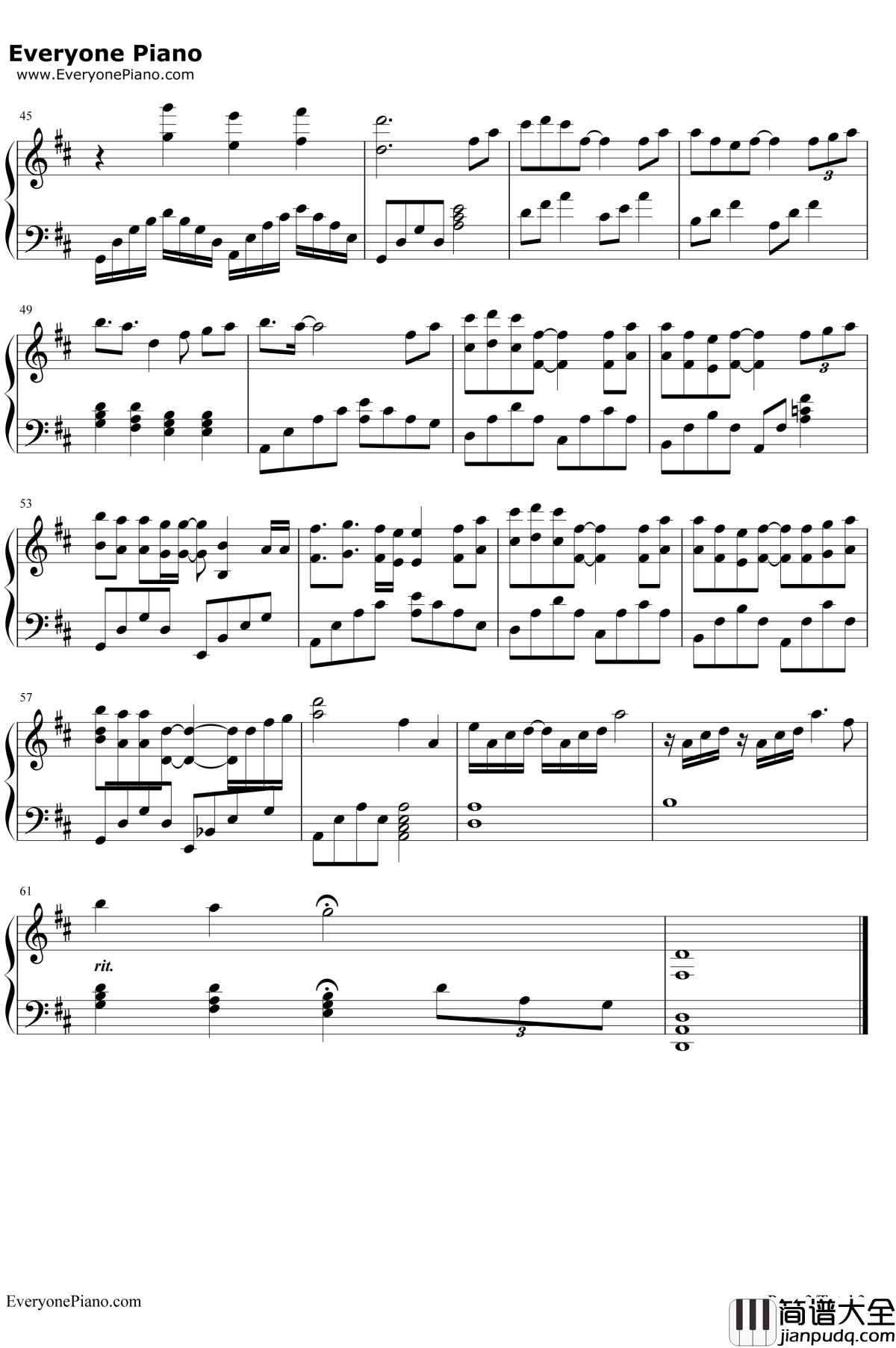 就算没有如果钢琴谱_香香