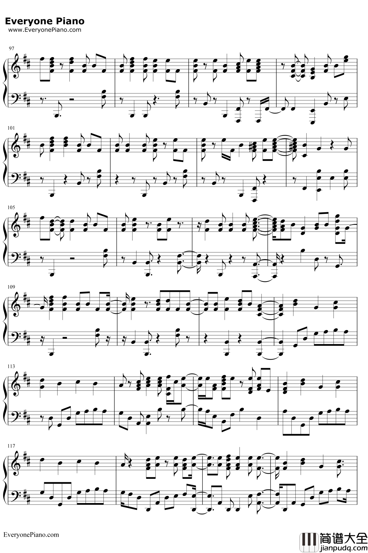 Sick_Boy钢琴谱_The_Chainsmokers